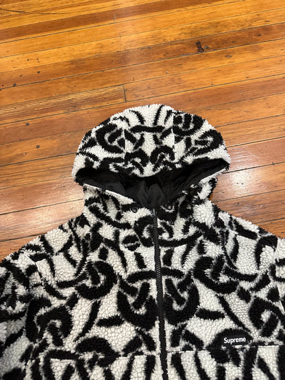 Supreme Sherpa Fleece “Black White”