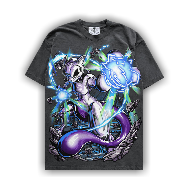 Warren Lotas Psychic Cat T-Shirt 'Vintage Black'