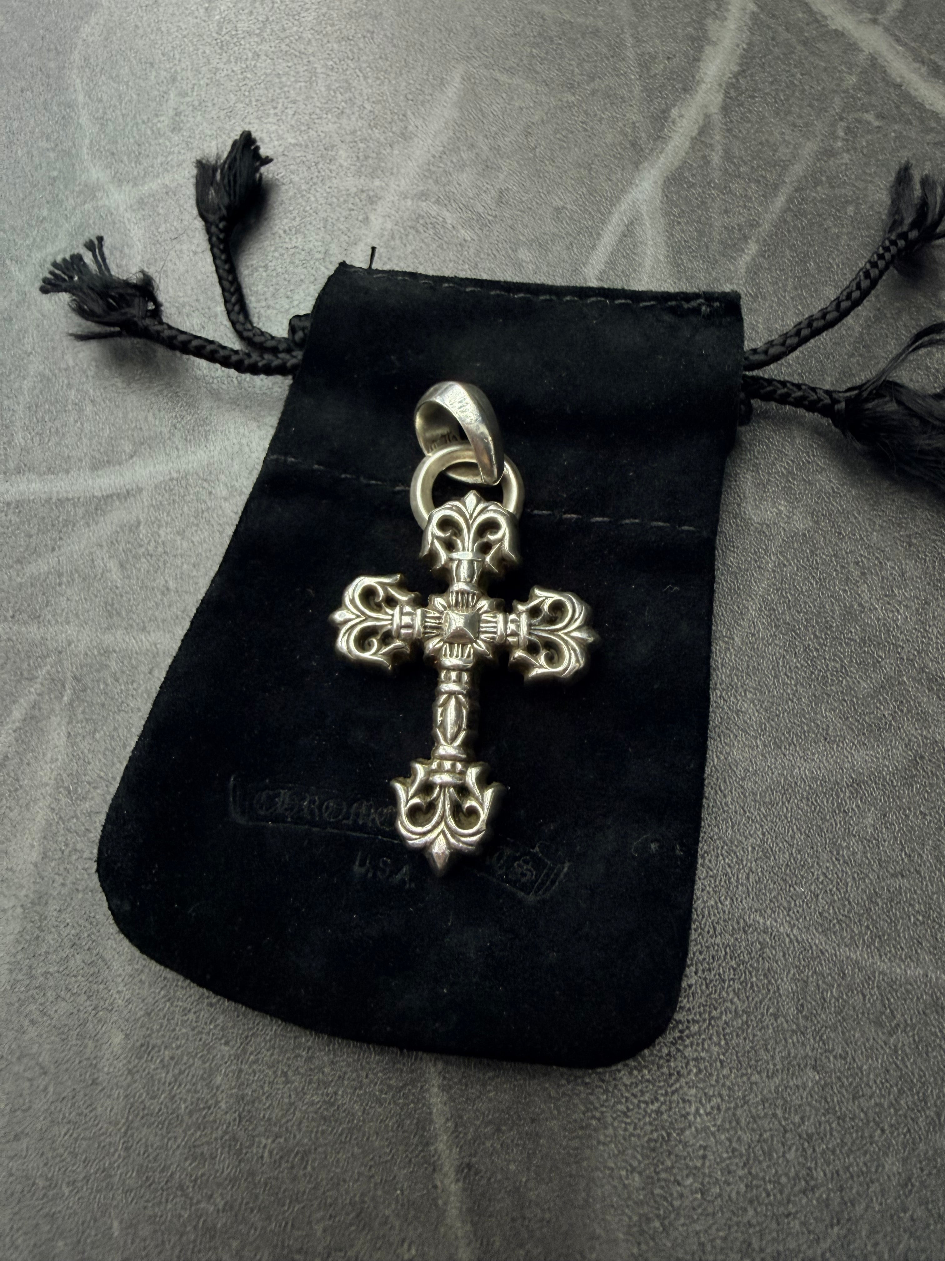 Chrome Hearts Filigree Cross Pendant with Bale