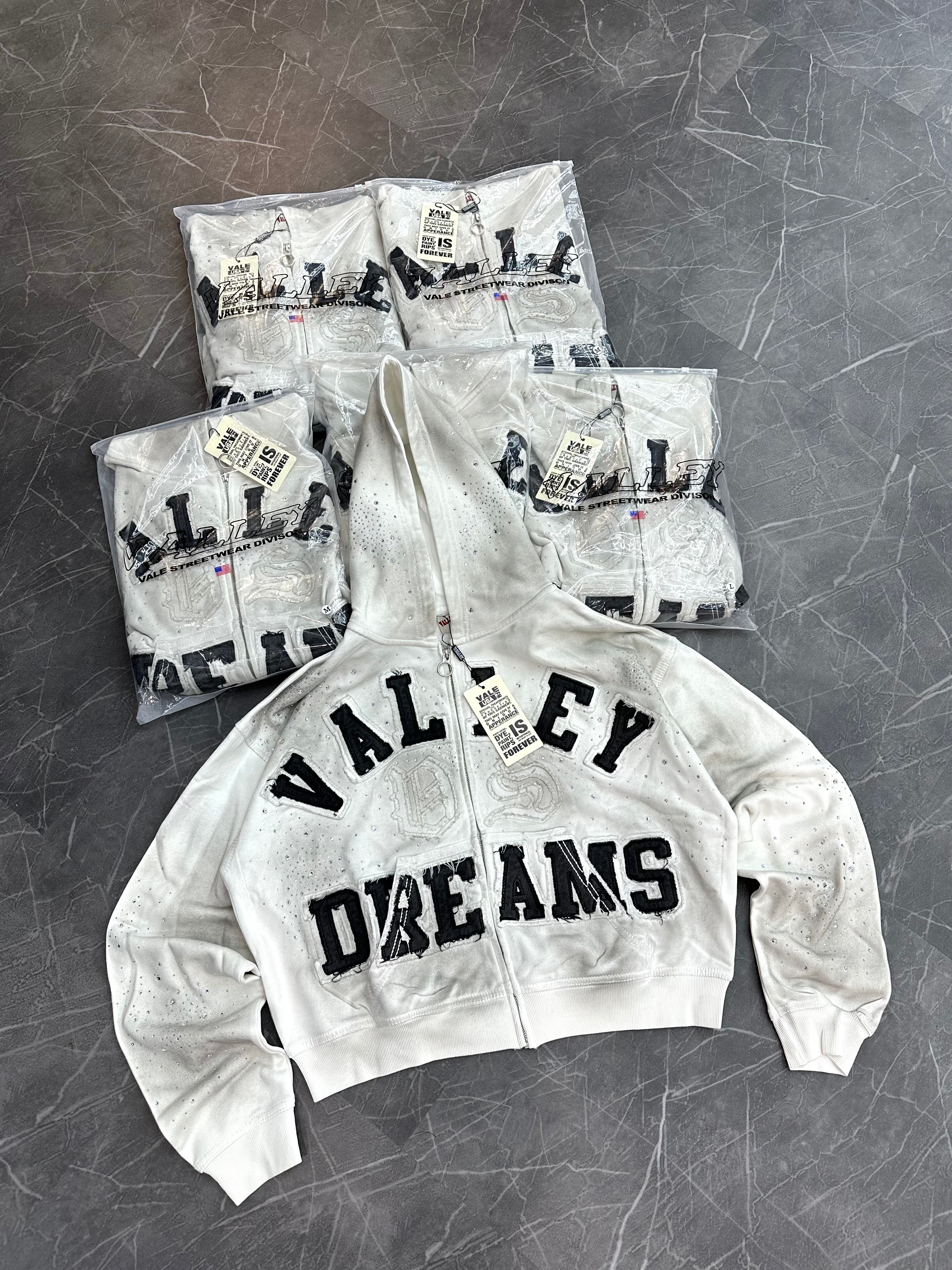 Vale Forever Classico Zip Up “White”