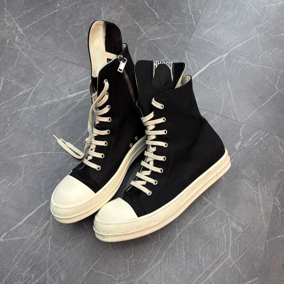 Rick Owens Hollywood DRKSHDW High 'Black Milk' (Size 43) - box