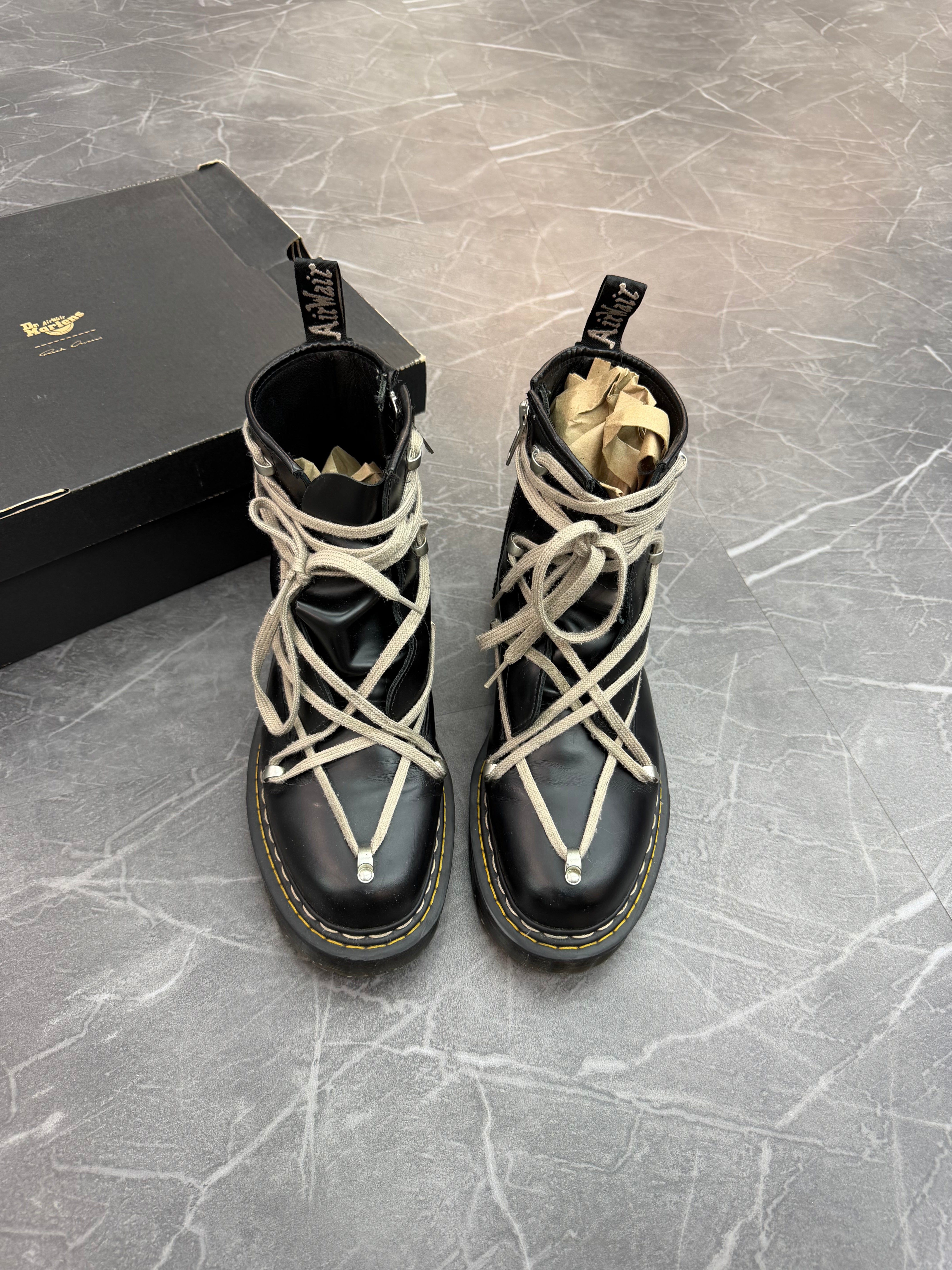 Rick Owen’s x Dr. Martin 1460 Bex Leather Boot