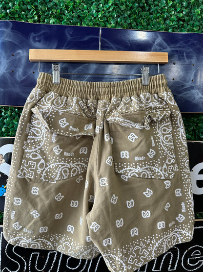 Rhude Bandana Shorts “Beige”
