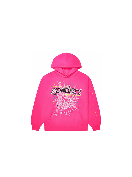Sp5der Hoodie “Pink P*nk V2”