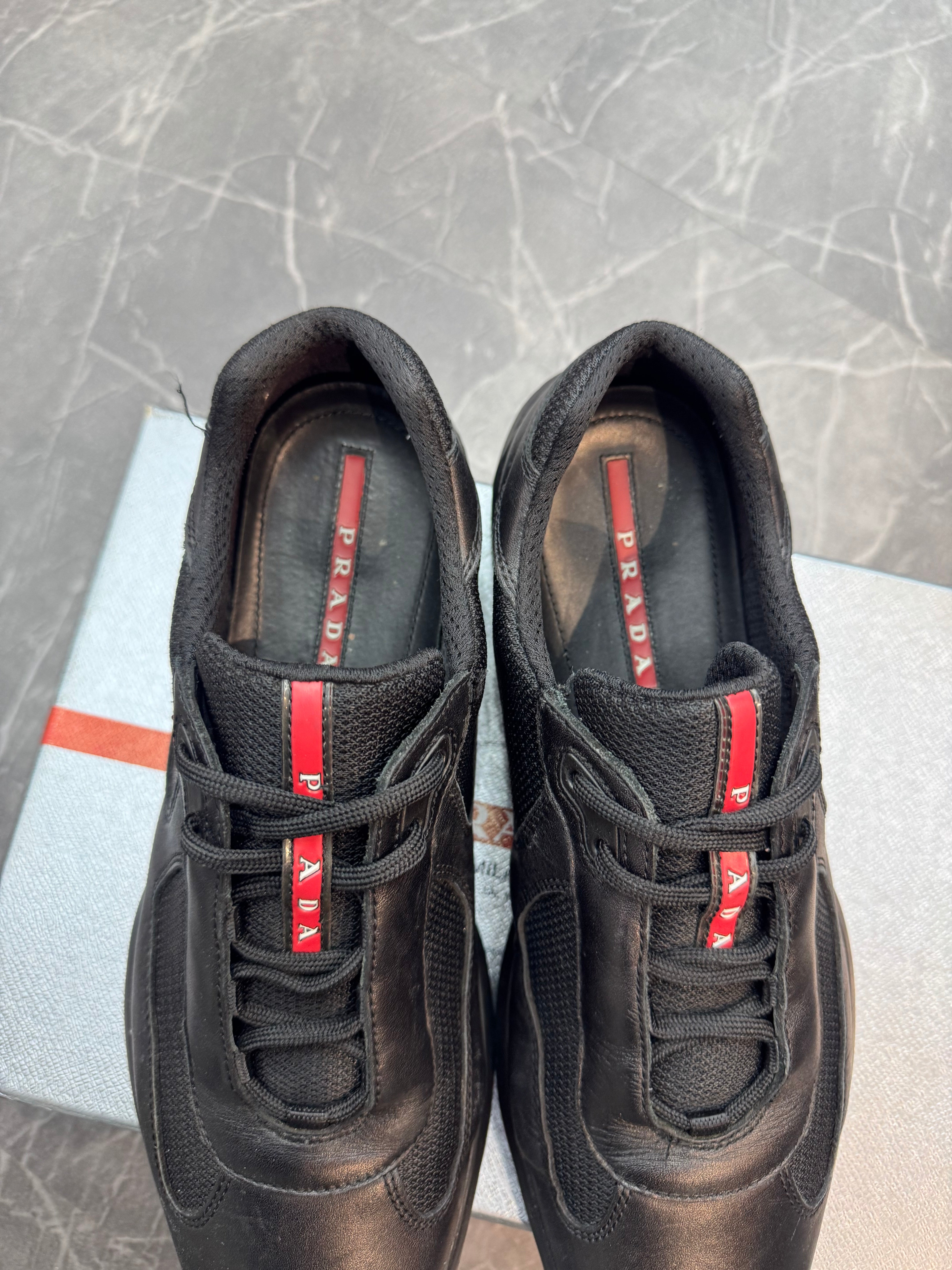 Prada America’s Cup Leather Black