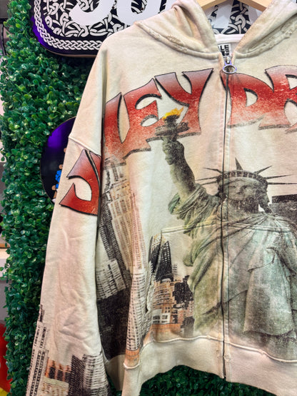 Vale Forever NYC Zip Up White