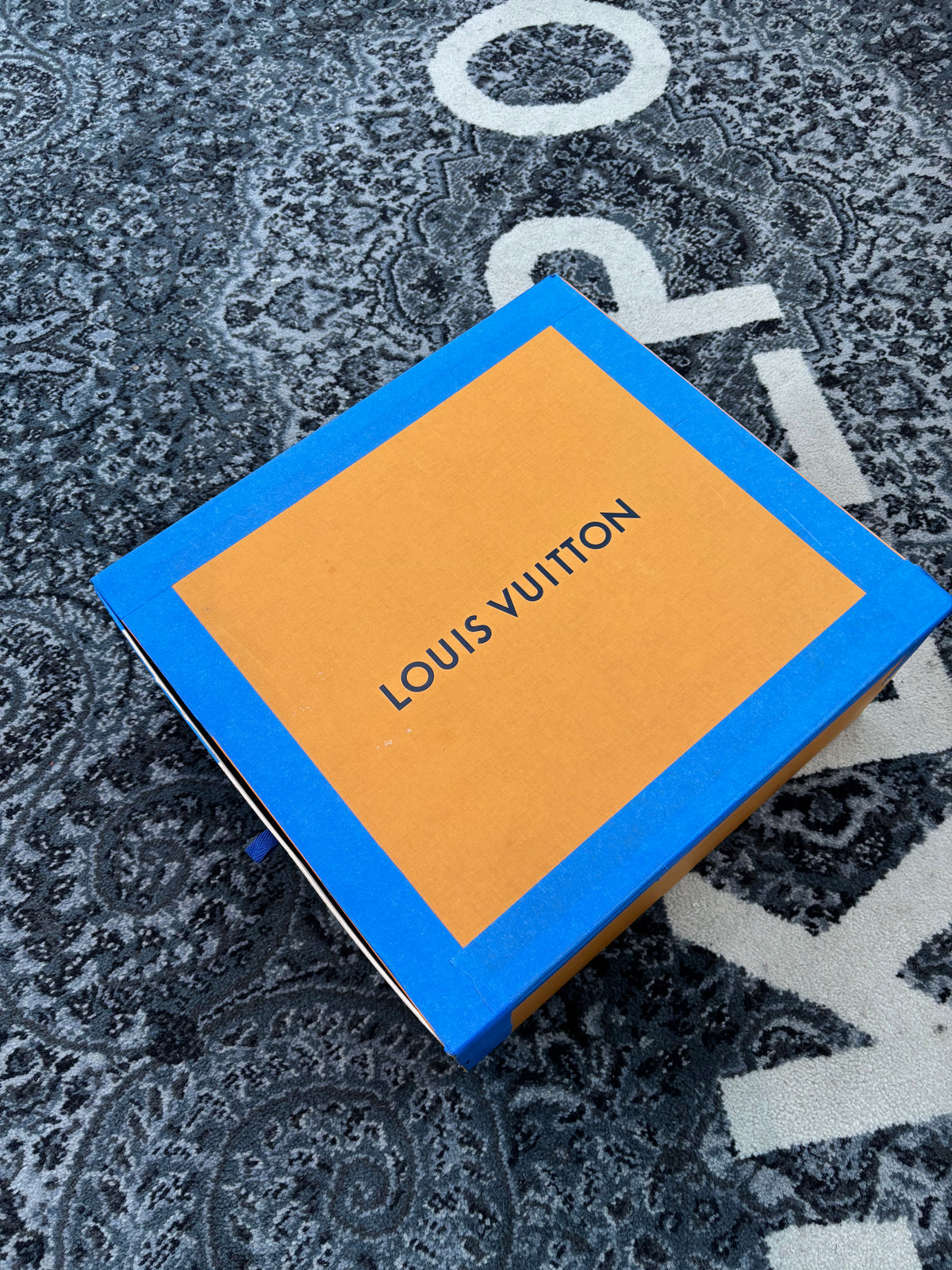 Louis Vuitton Trainer Sneaker Boot High 'White Blue'