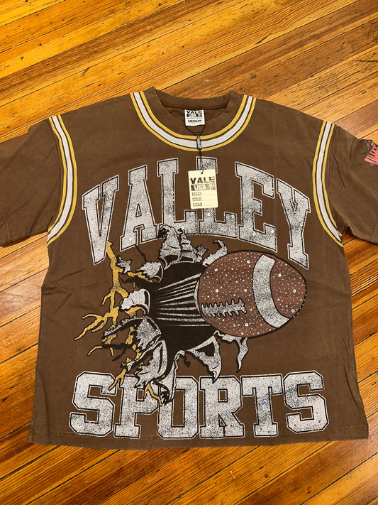 Vale Football Chocolate Bling Tee