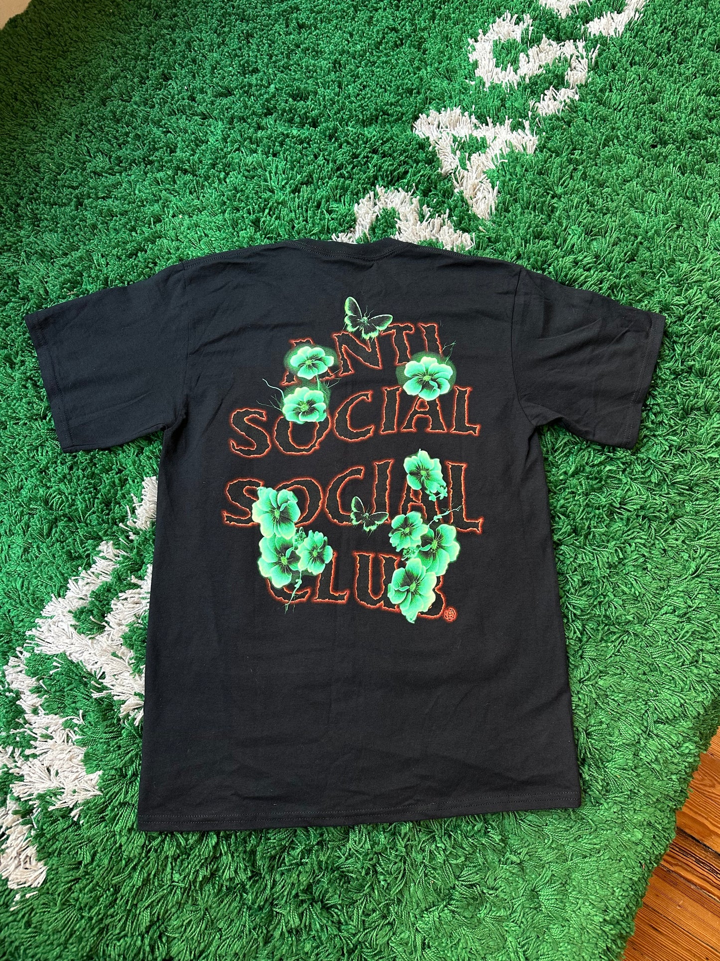 ASSC Tee “Black Green Flower Logo”
