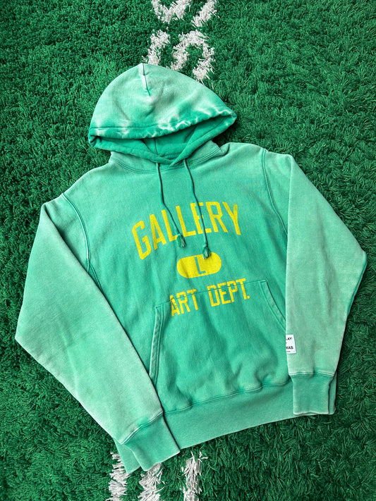 Gallery Dept Hoodie “Green Yellow”