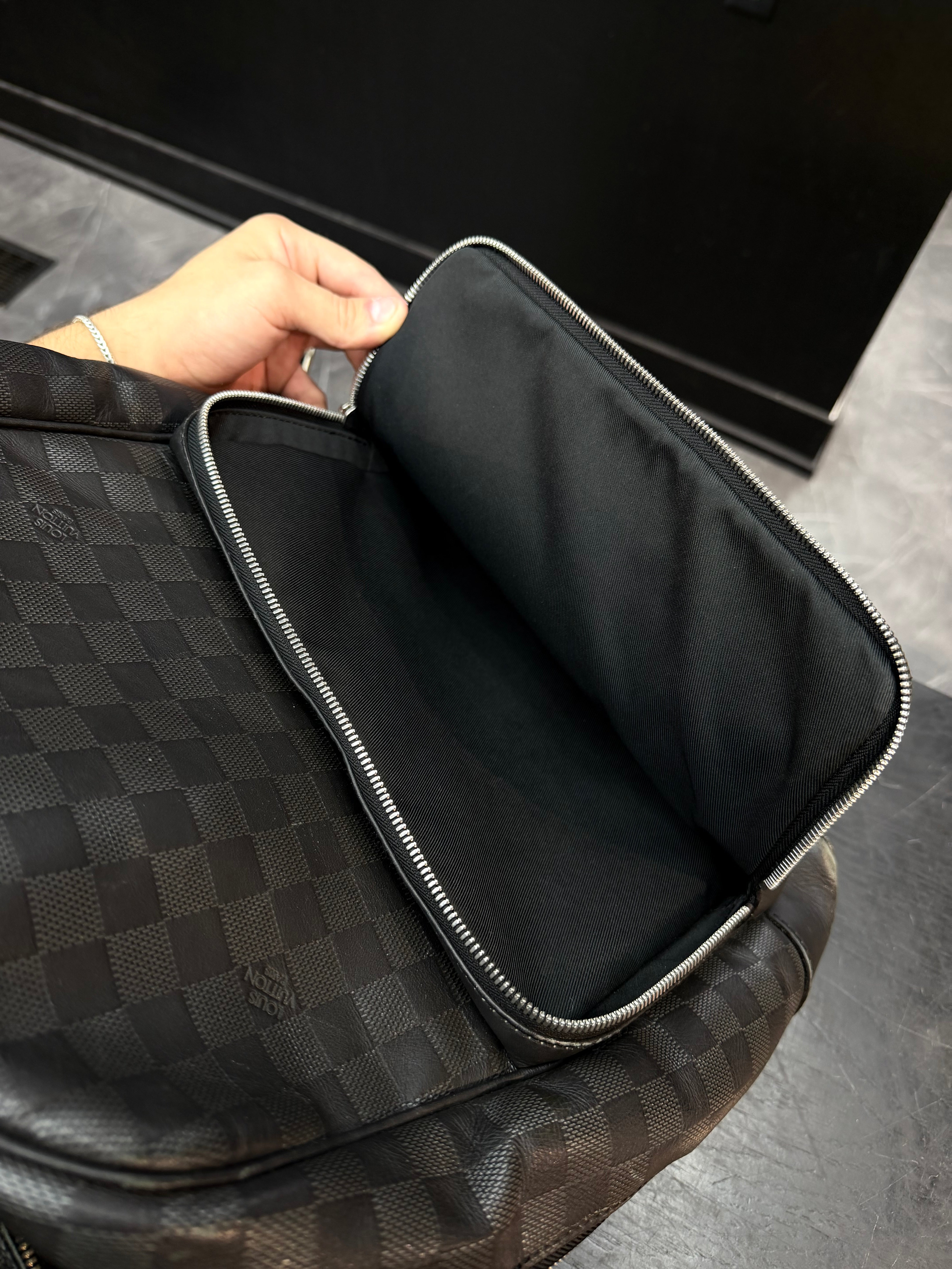 Louis Vuitton Damier Backpack Black