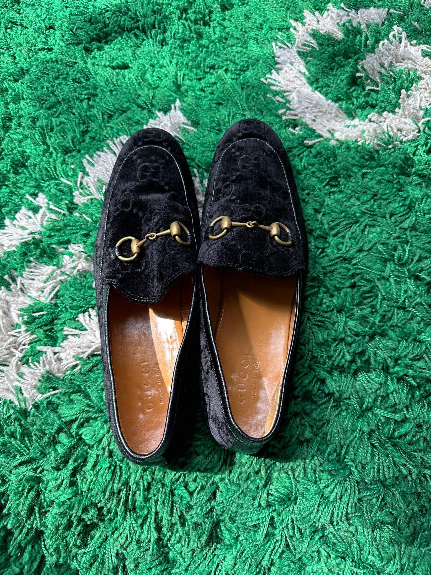 Gucci Jordaan GG Velvet Loafer