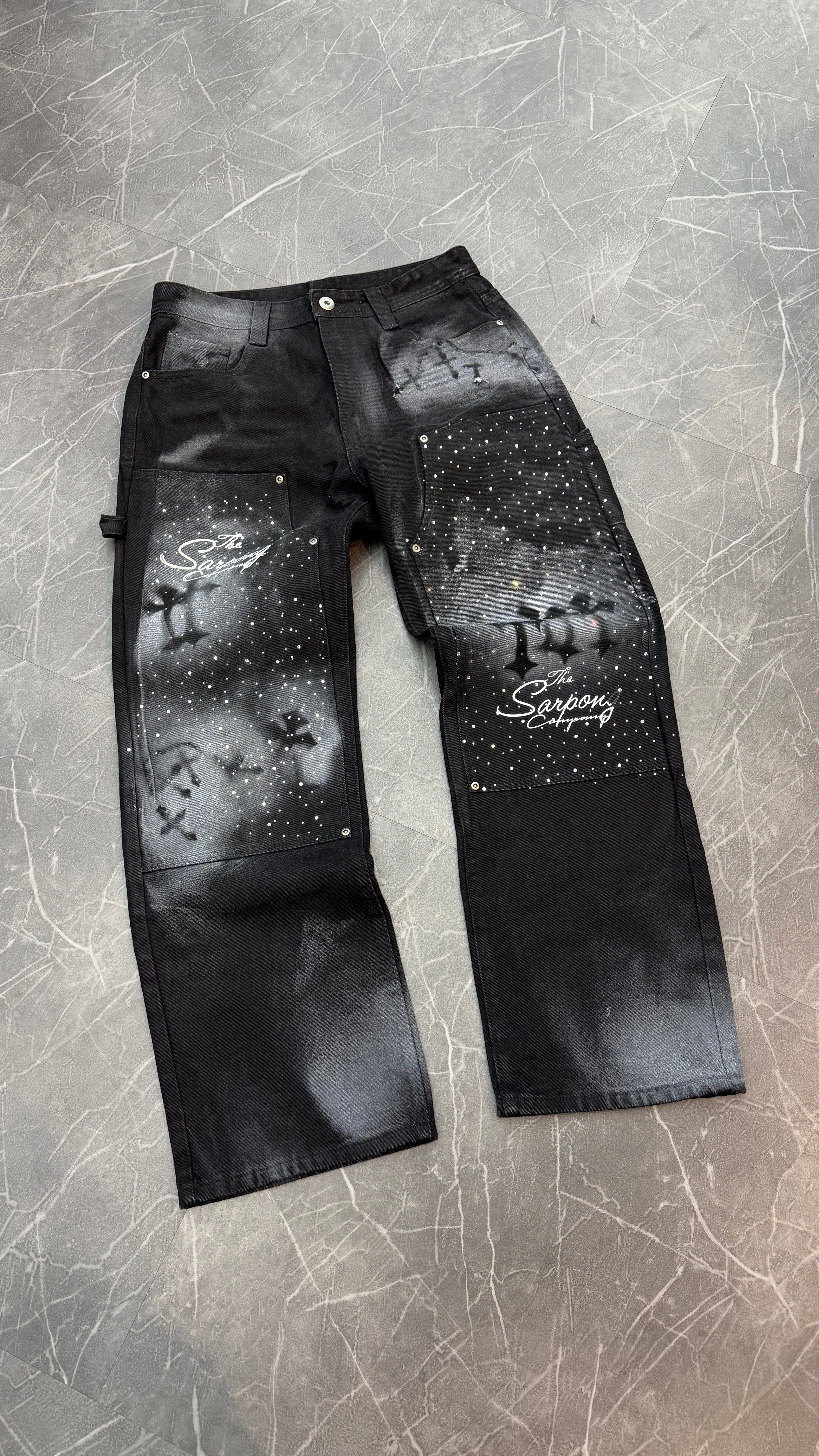 TSC Black Denim Jeans