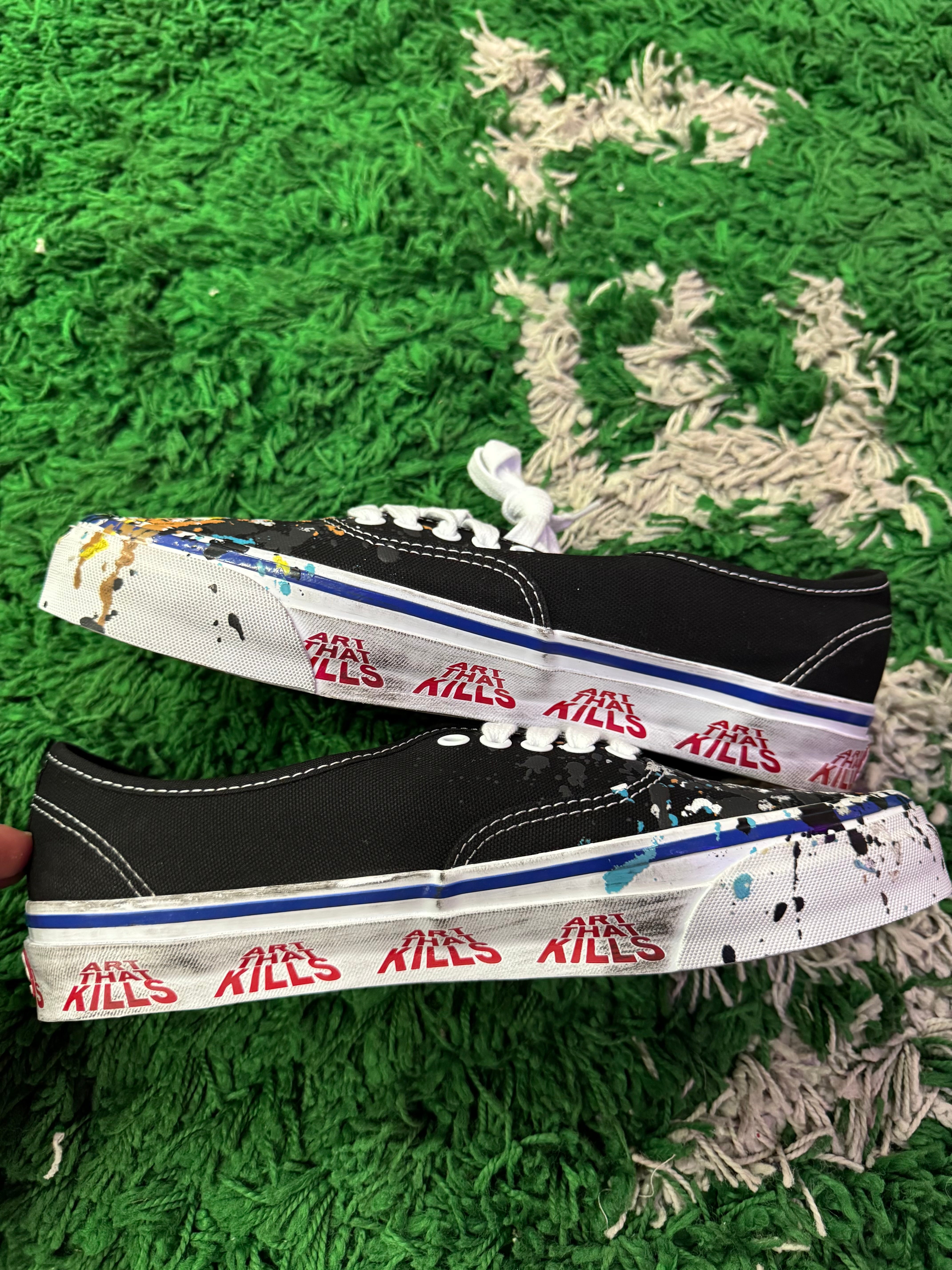 Vans Authentic 44 x Gallery Dept “Art That Kills Black”