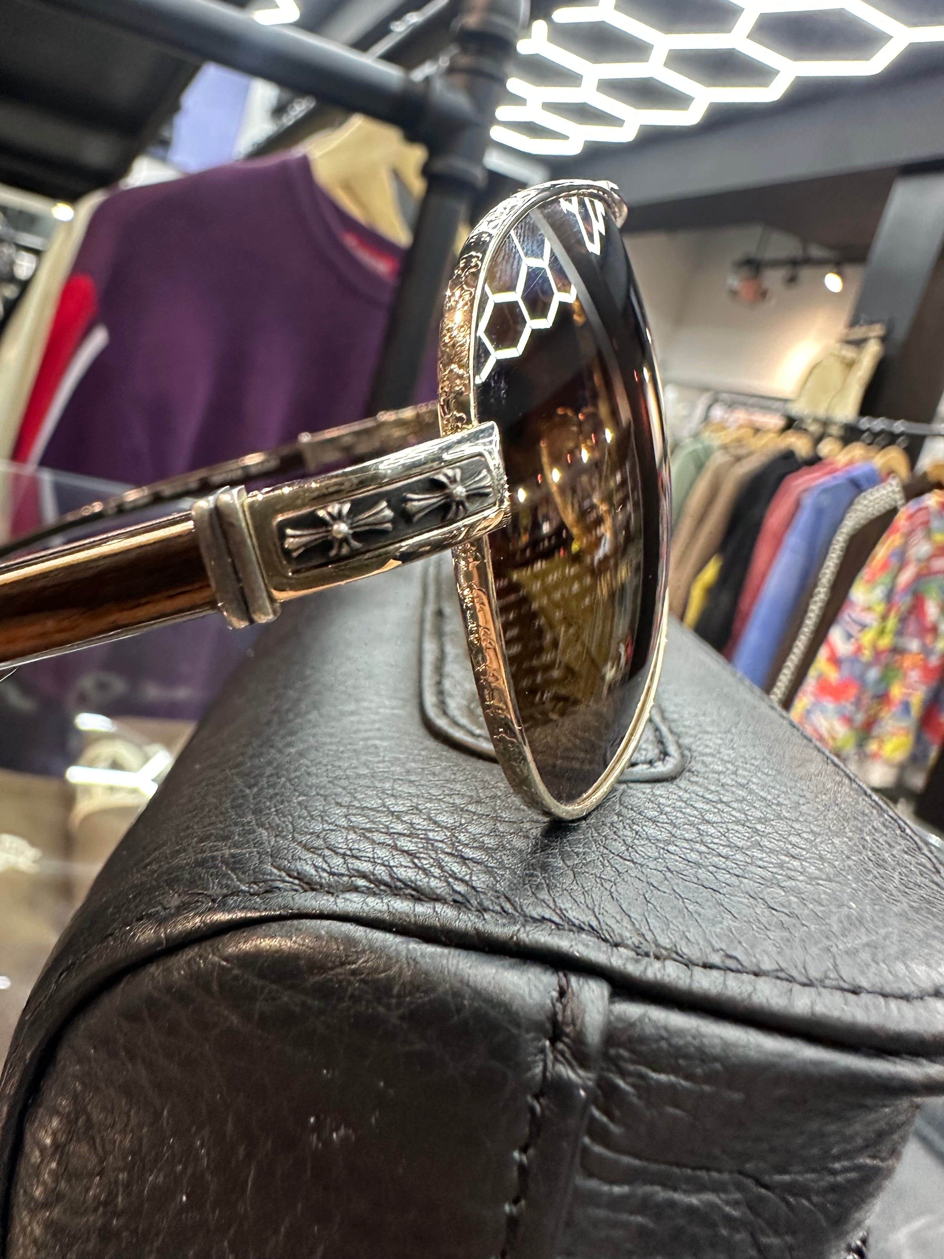 Chrome Hearts Grand Beast Aviators Wood / Gold Plated