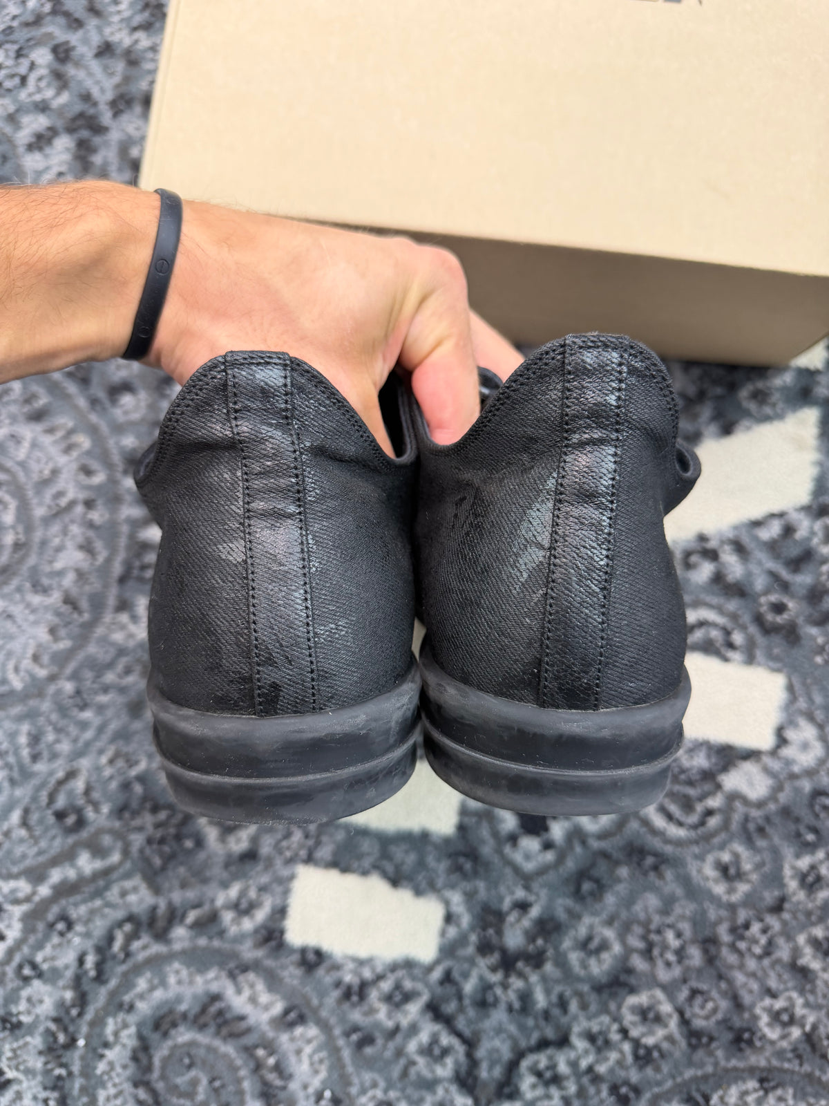 Rick Owen’s Dark Shadow Low “Black Pattern”