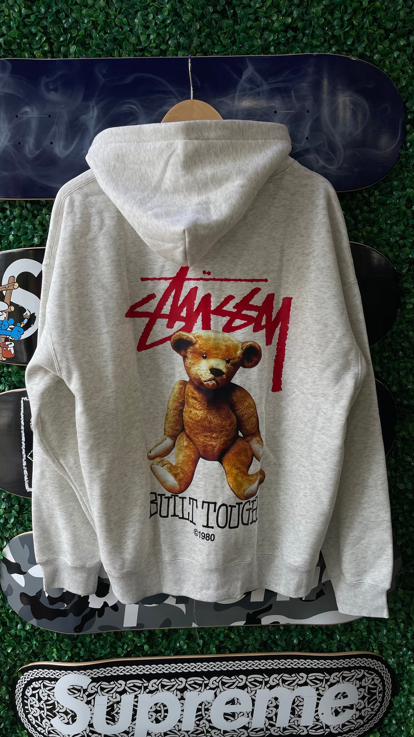 Stussy Built Tough Hoodie “Grey”