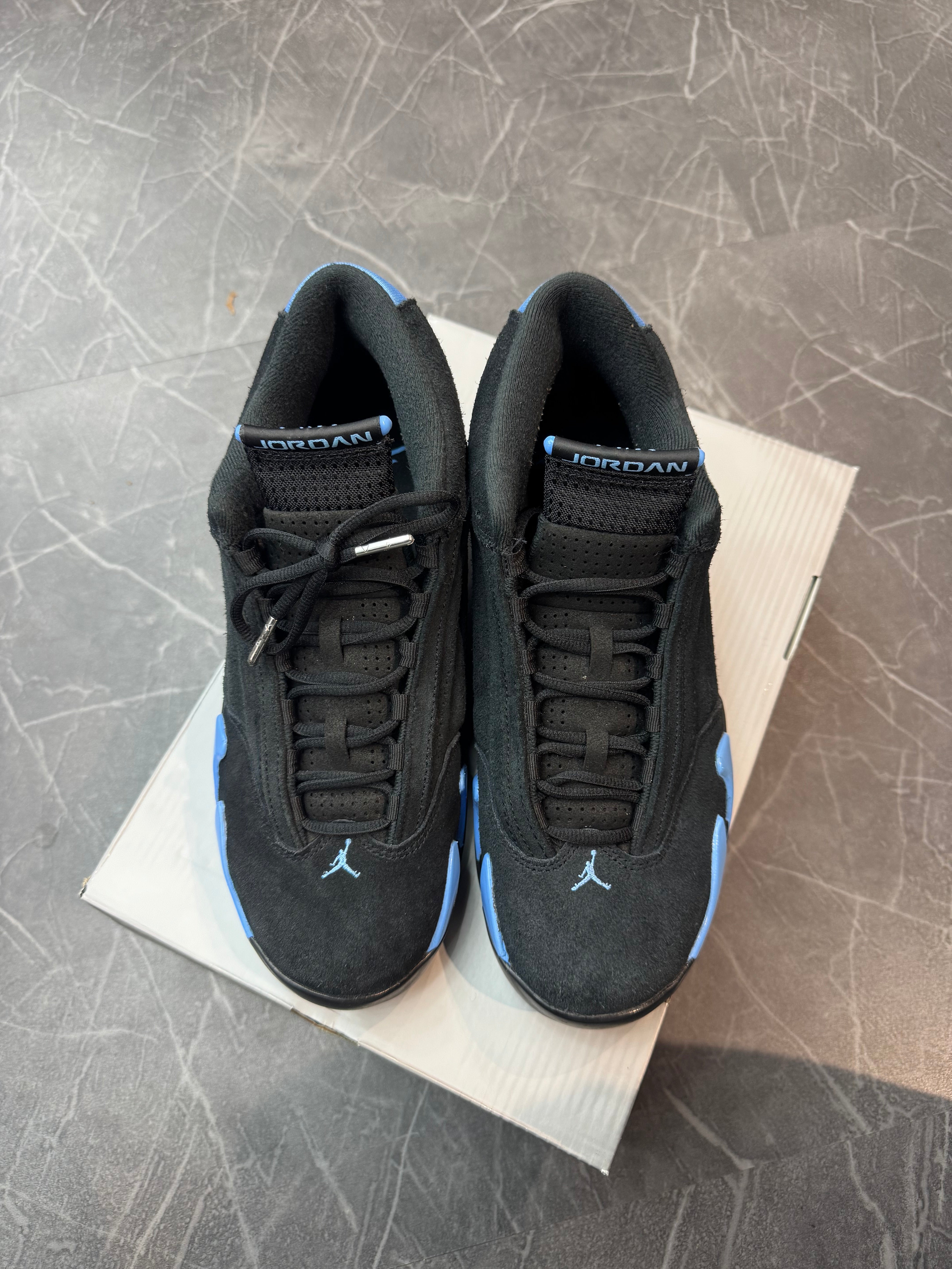 Jordan 14 “Black University Blue” (2026)
