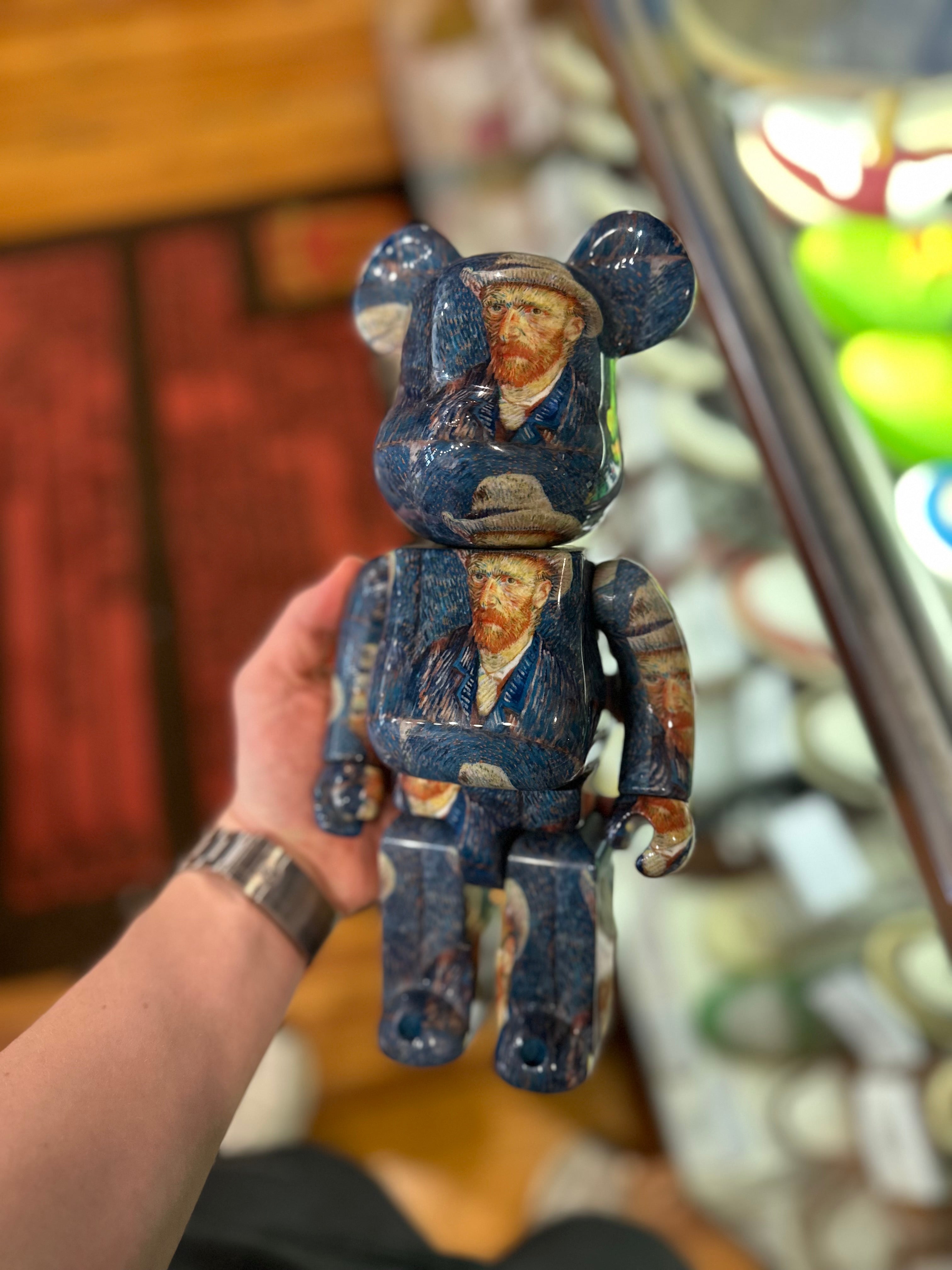 BearBrick 400% & 100% “Van Gogh Self Portrait Grey Hat”