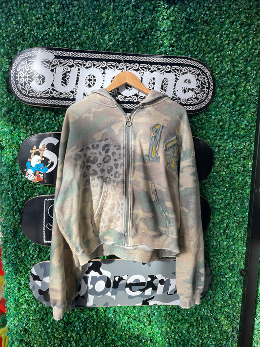 Vale Forever Cheetah Camo Zip Up