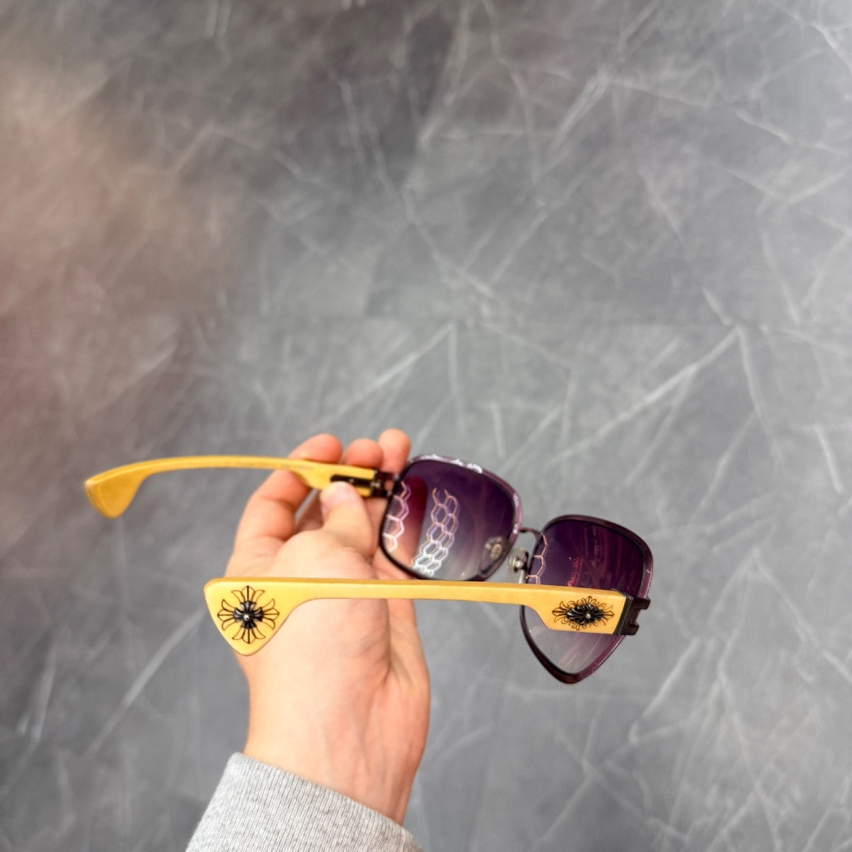 Chrome Hearts Pink Candle Sunglasses - Image 8
