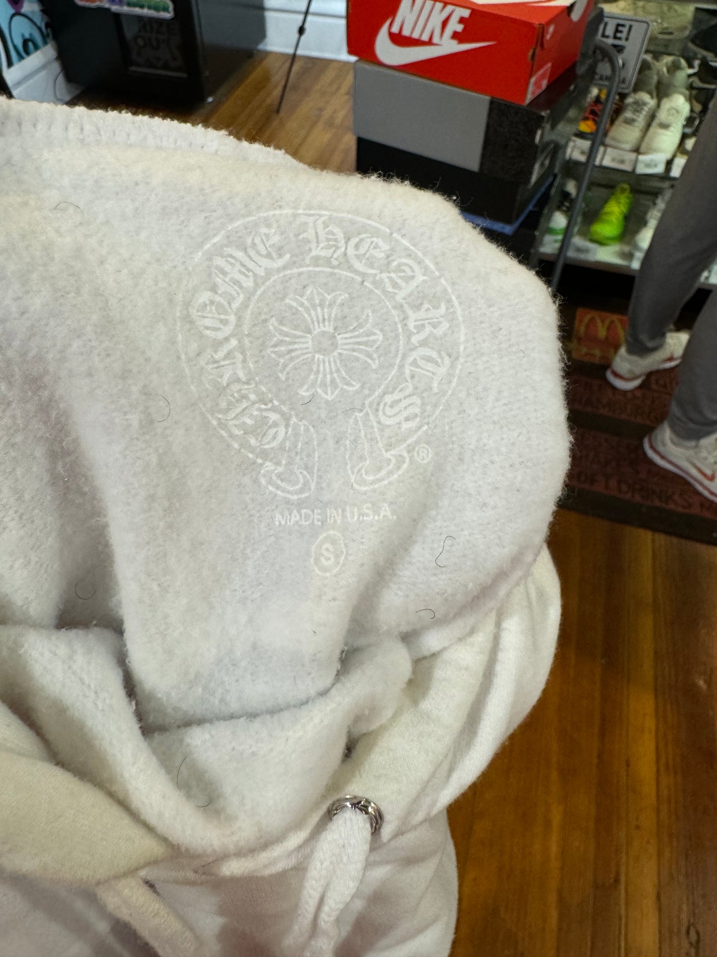 Chrome Hearts Yellow Cross Hoodie “White”