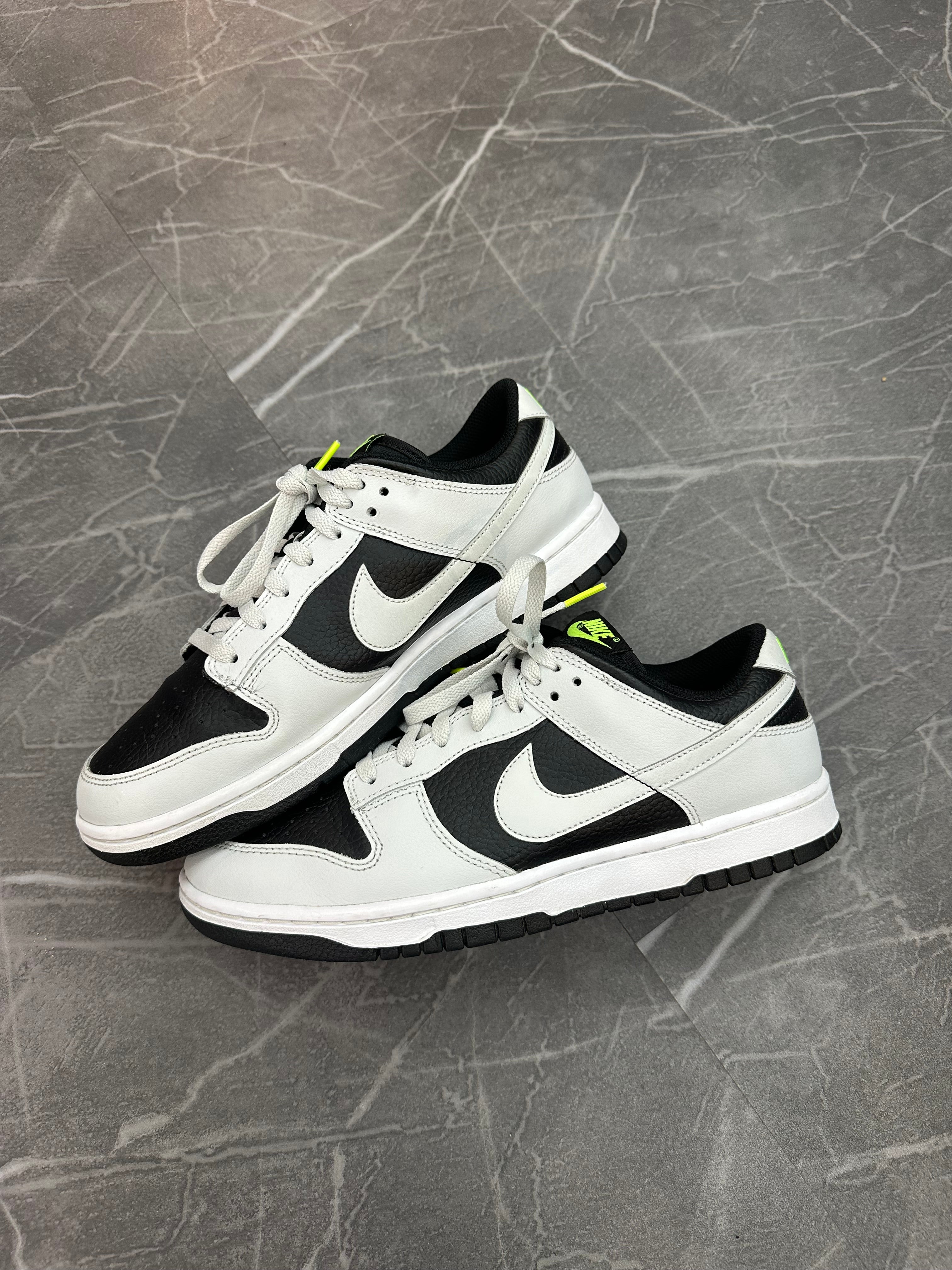 Nike Dunk Low “Grey Panda Volt”