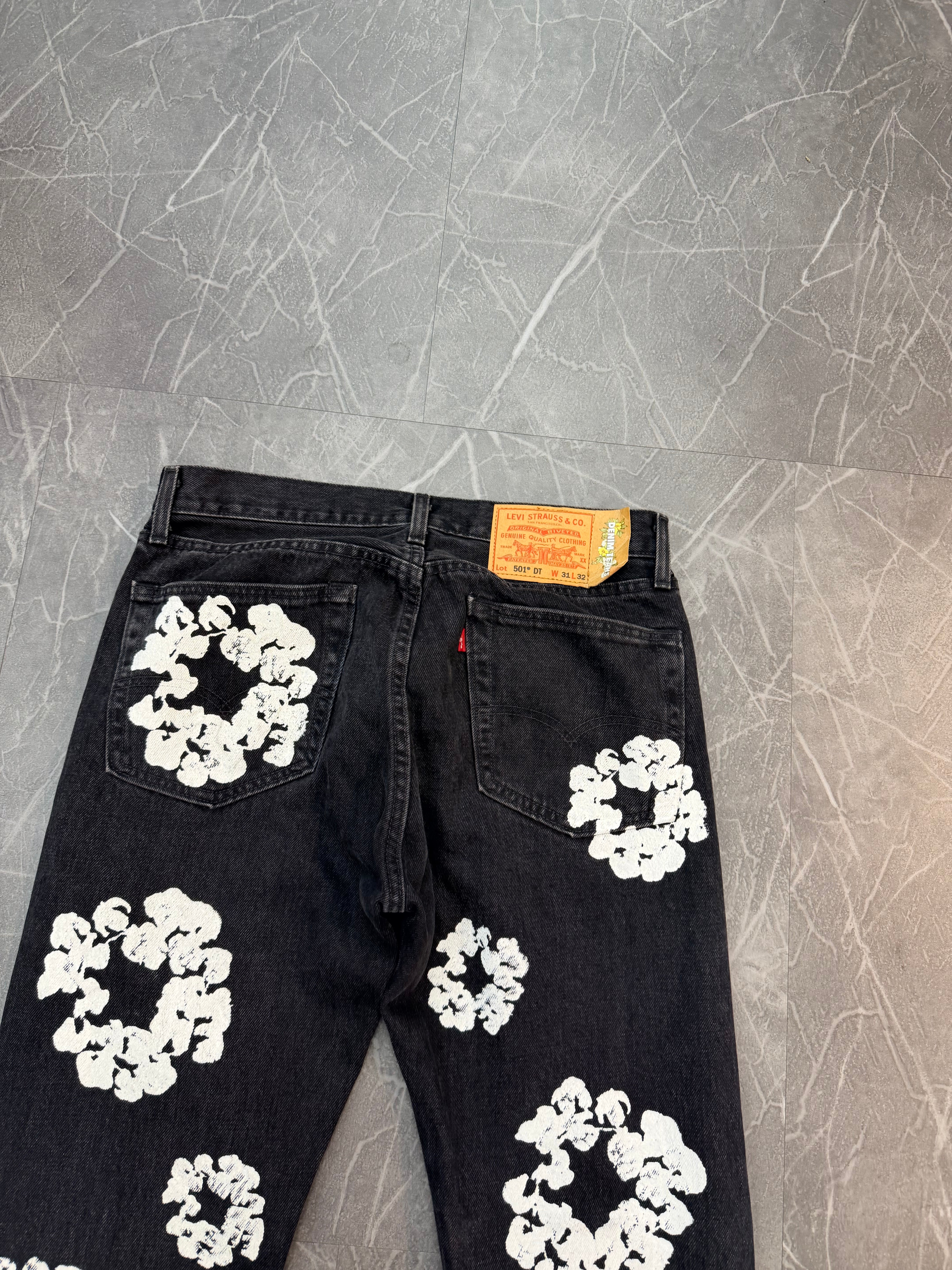 Denim Tears Cotton Wreath Jeans “Black”
