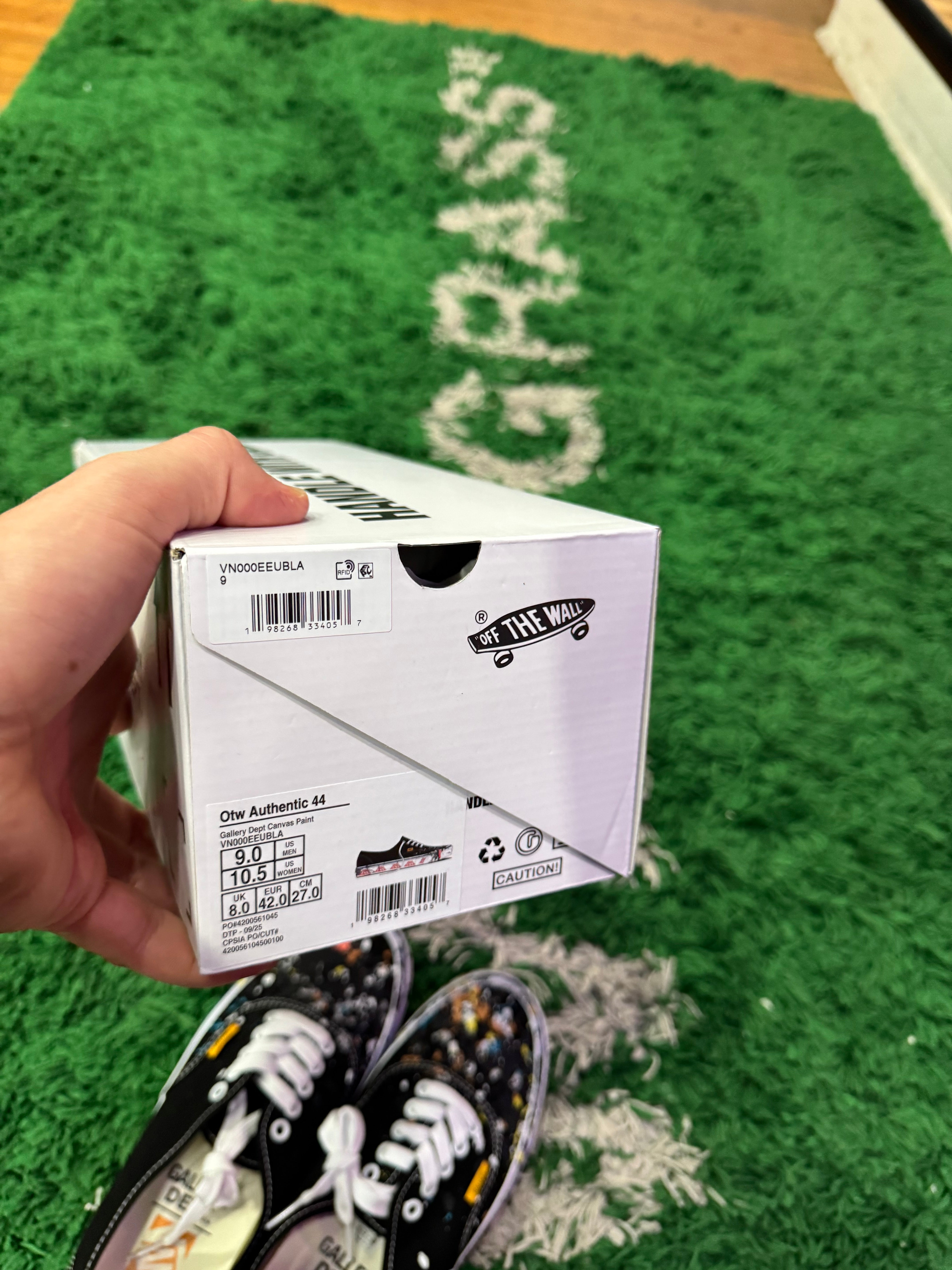 Vans Authentic 44 x Gallery Dept “Art That Kills Black”