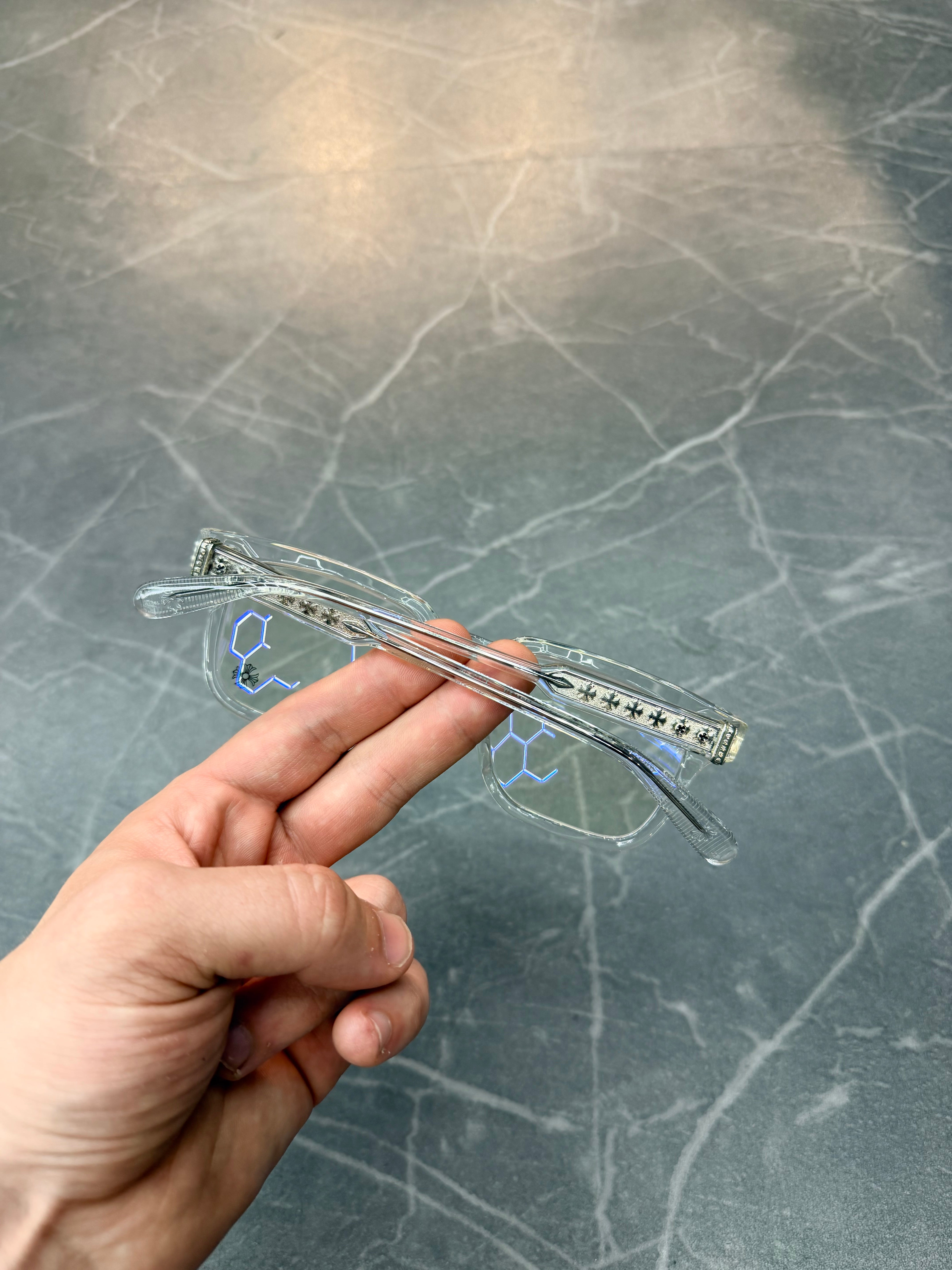 Chrome Hearts Ambidixtrous Clear Frame Glasses