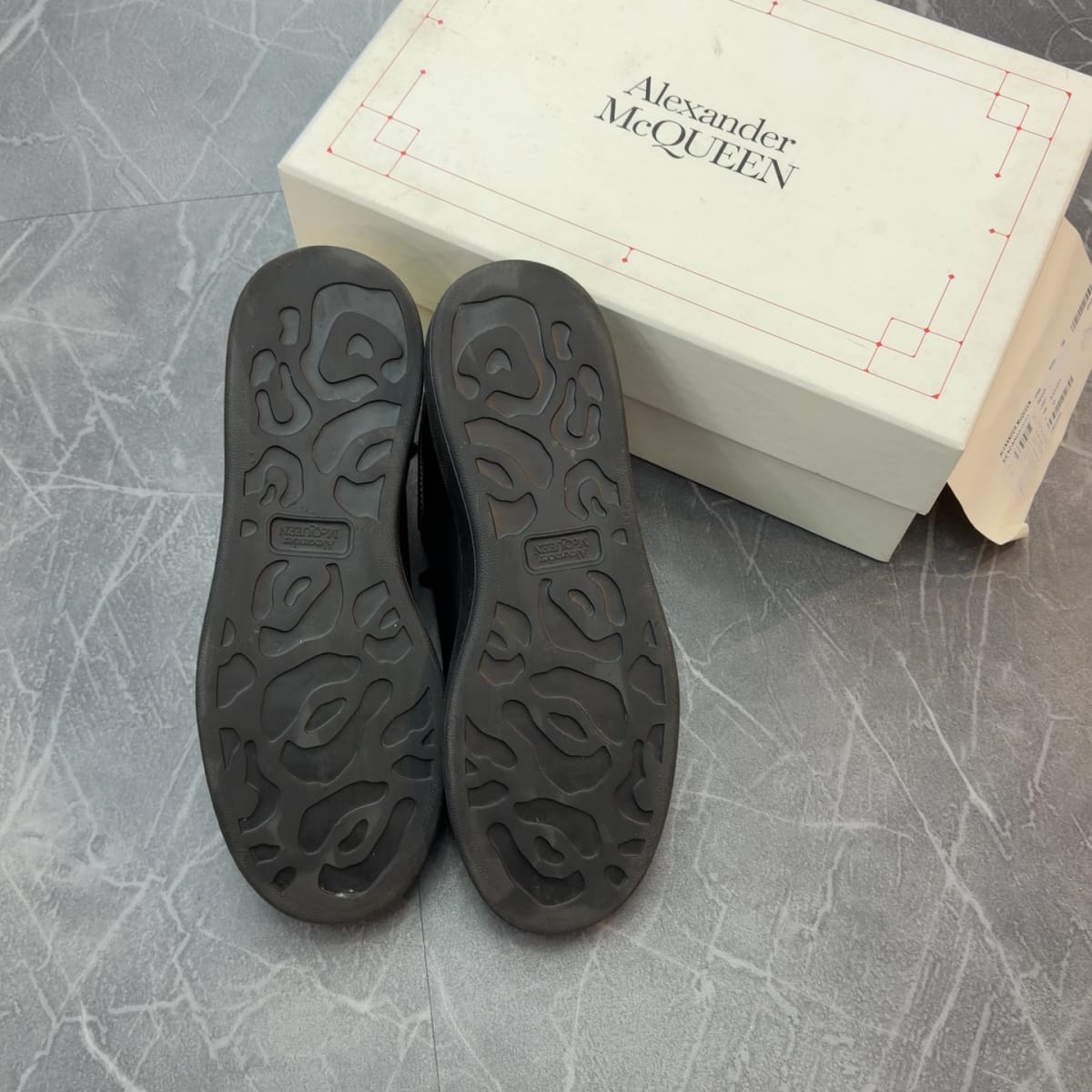 Alexander McQueen Oversized Black Gold Metallic (Size 43.5)