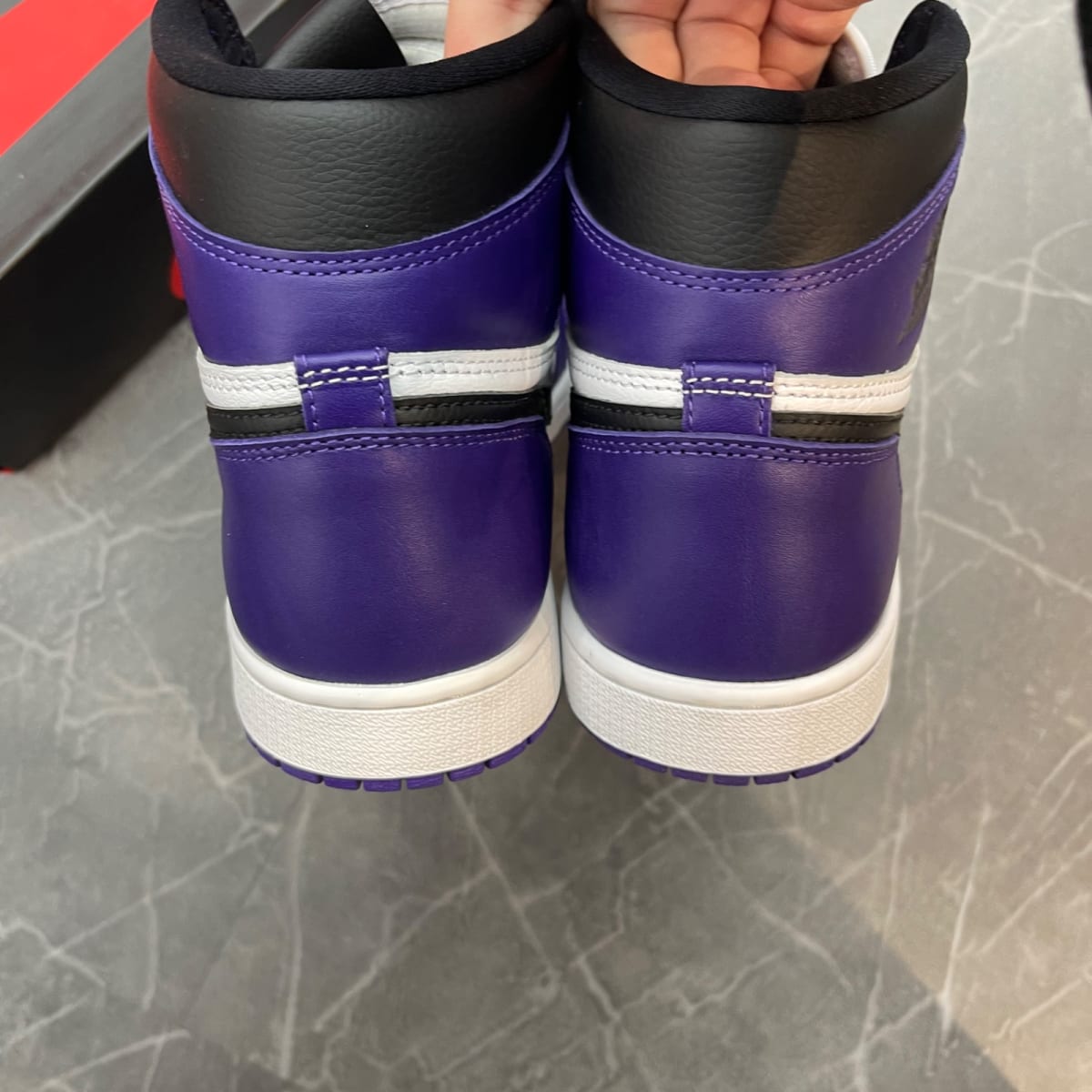 Jordan 1 Retro High Court Purple White (Size 10.5) (Lightly Worn)