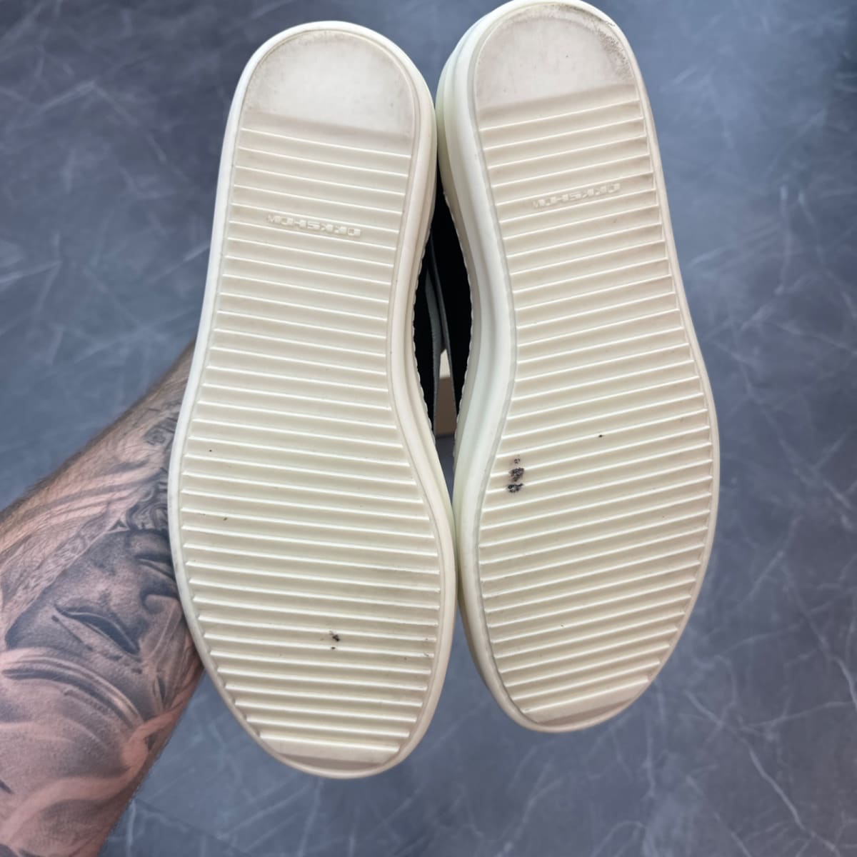 Rick Owens DRKSHDW Vintage Low Black Milk (Size 43) (Lightly Worn)