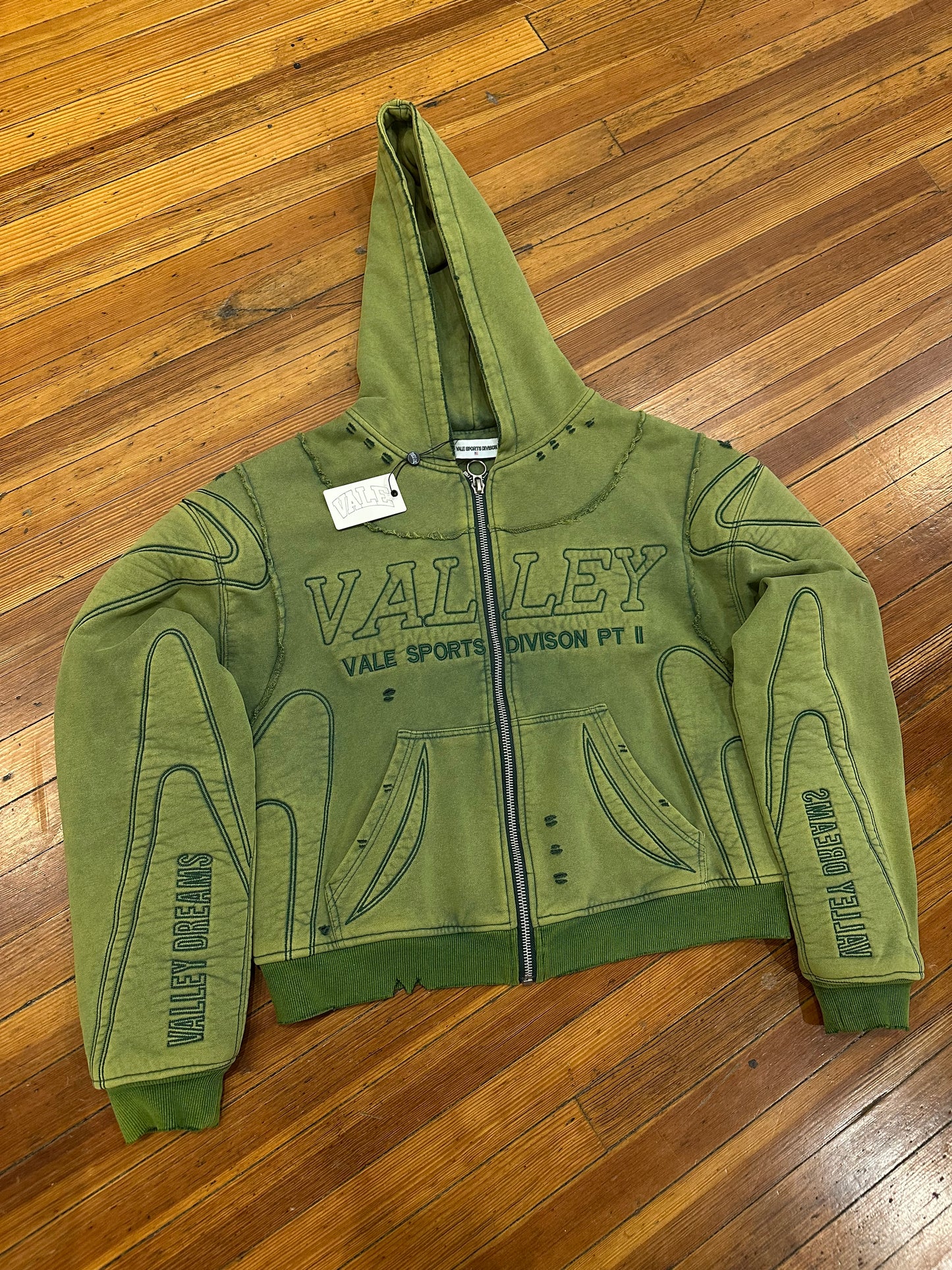 Vale Forever “Armor” Olive Zip Up