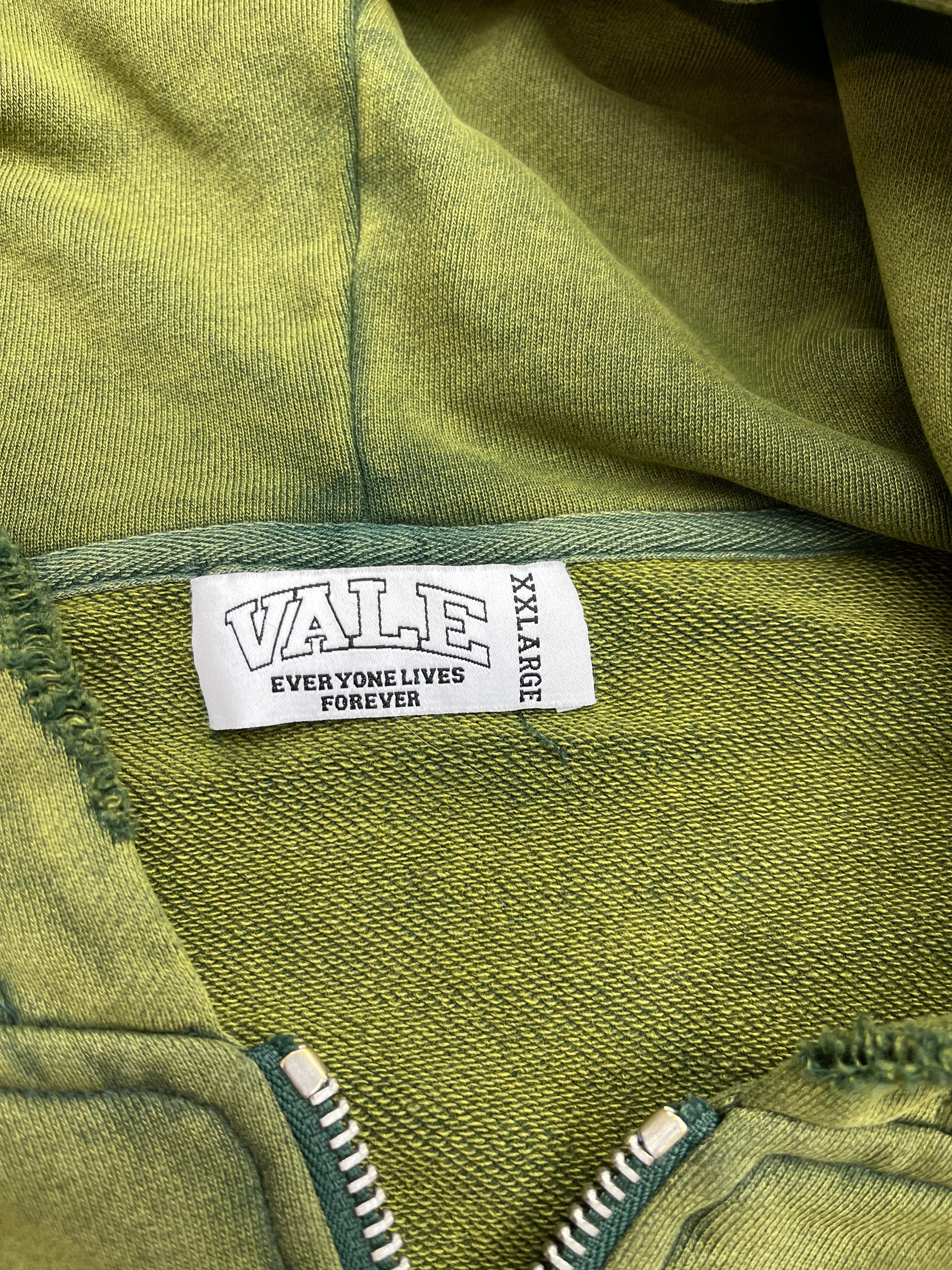 Vale Athletic Zipup Hoodie “Olive Green”