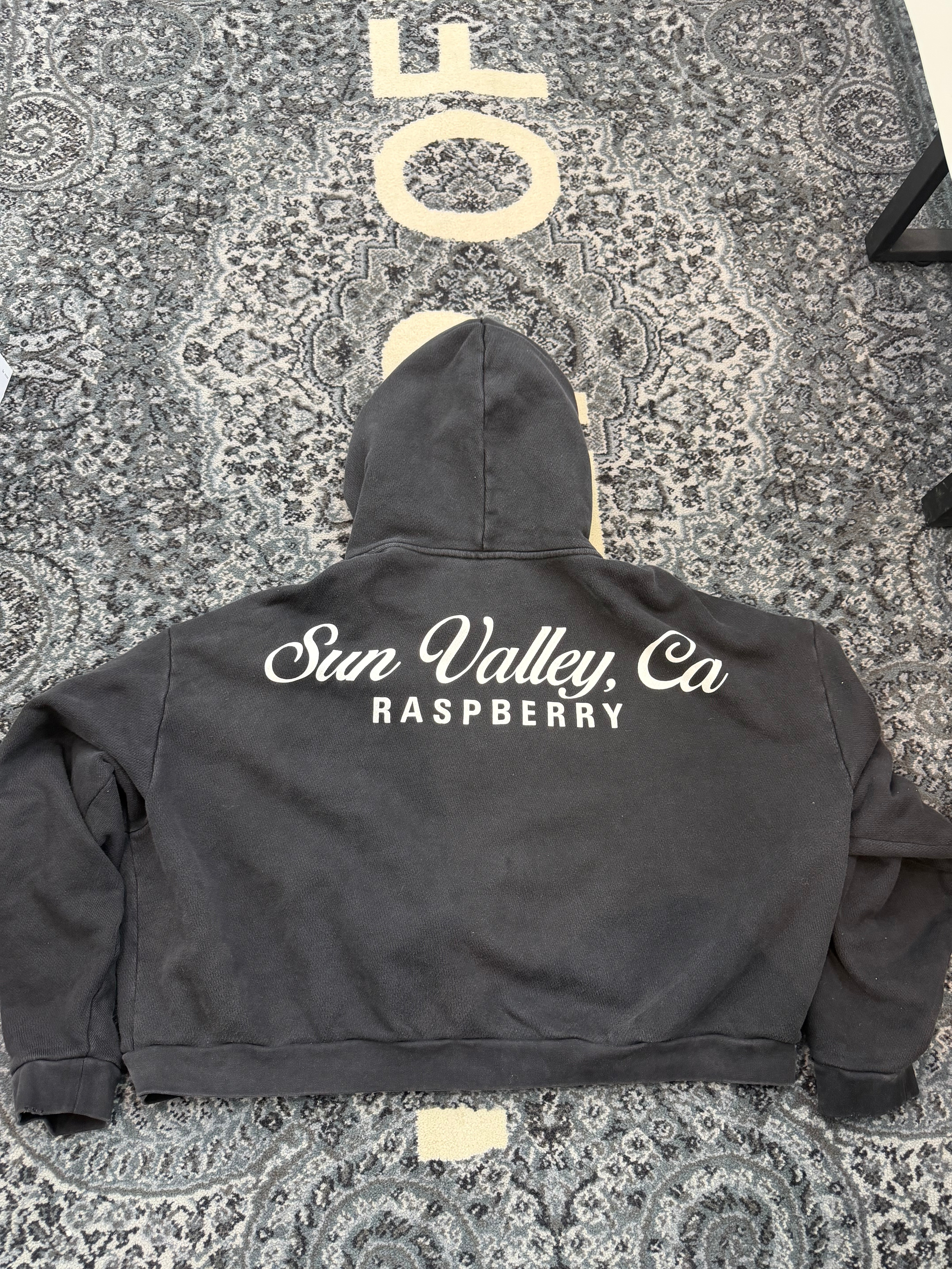 Raspberry Hills Gallery Dept Zip Up “Washed Black”