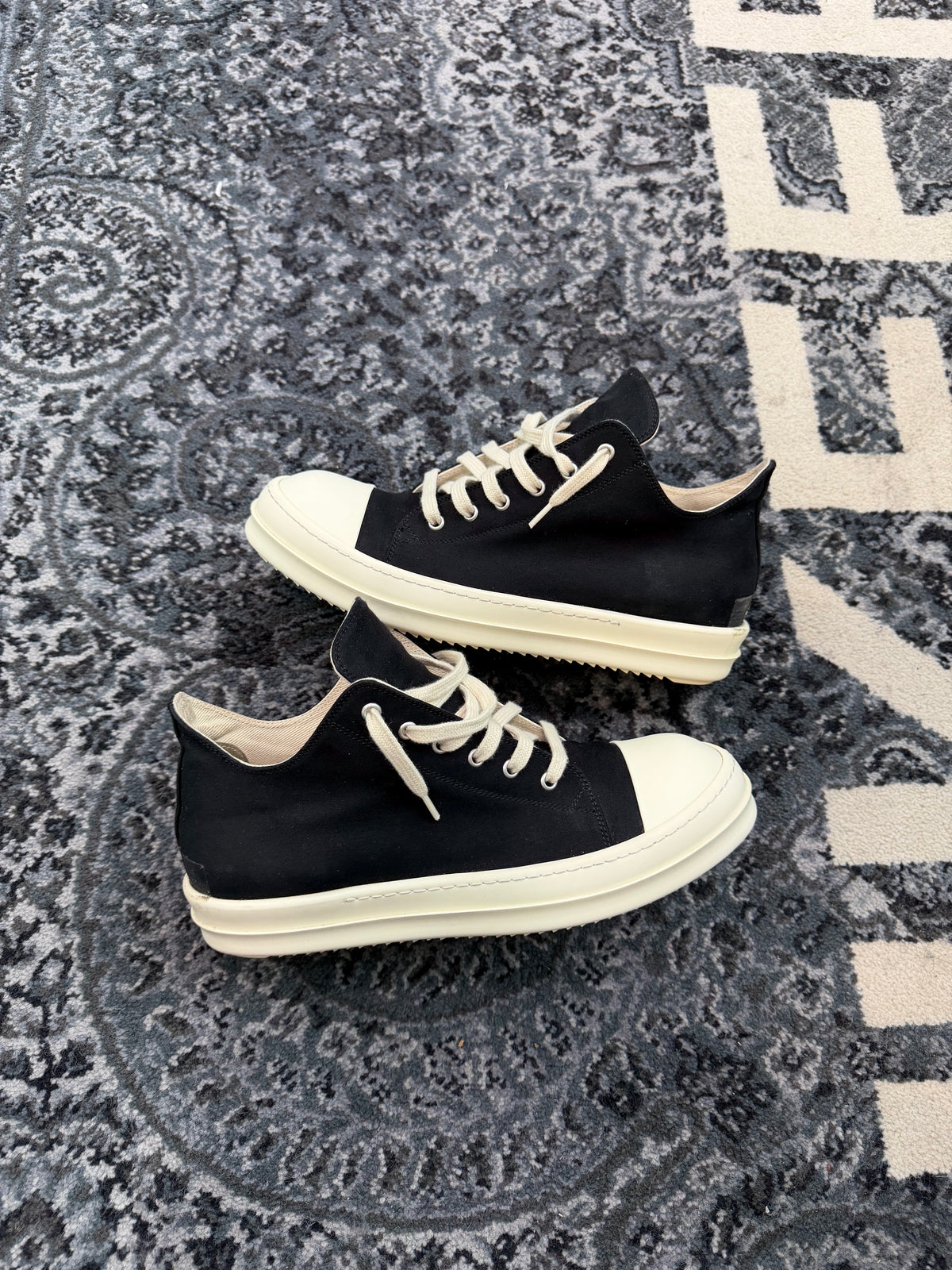 Rick Owen’s Dark Shadow Low “Black Tape”