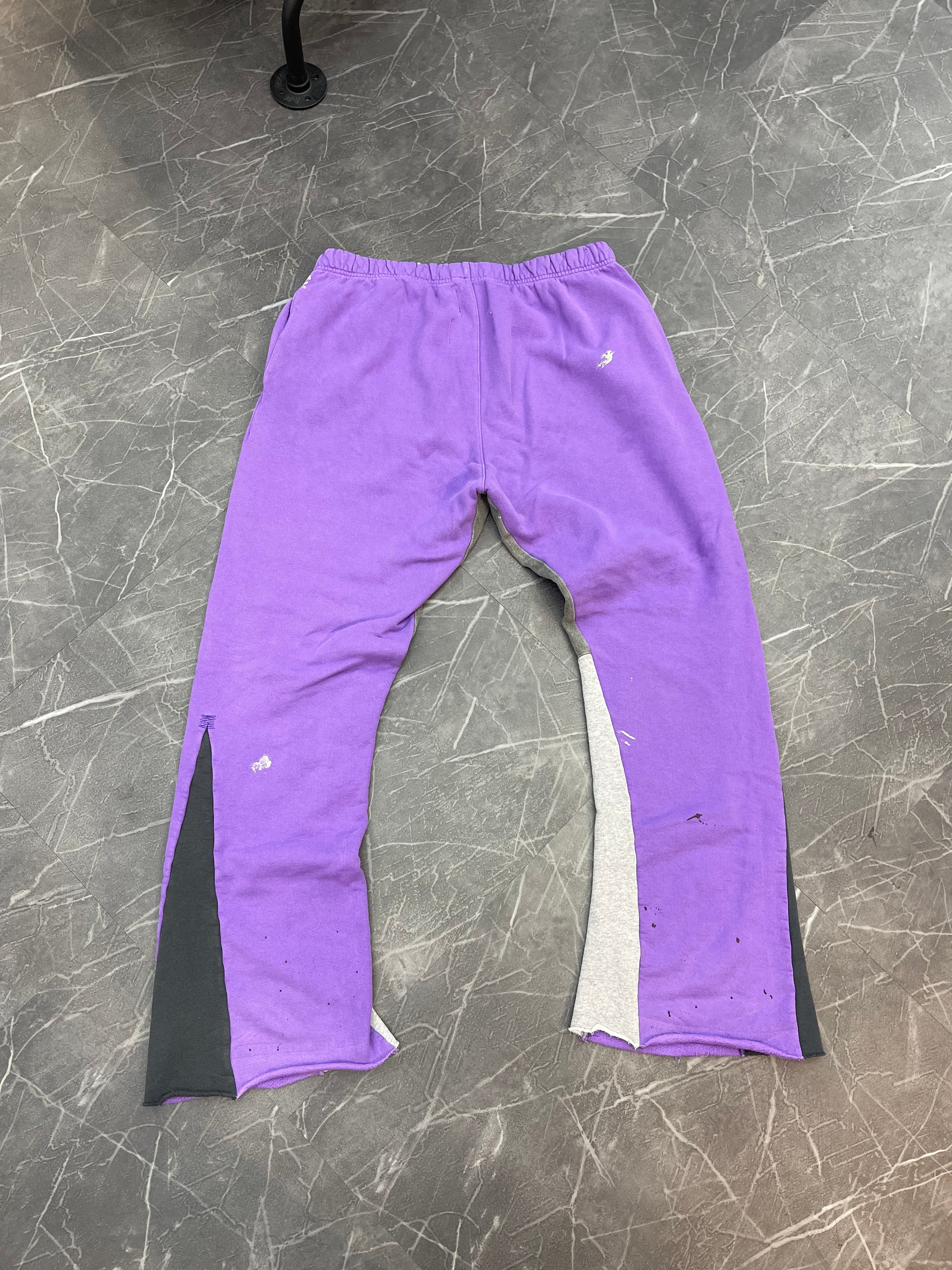 Gallery Dept Painted Flare Sweatpants Purple