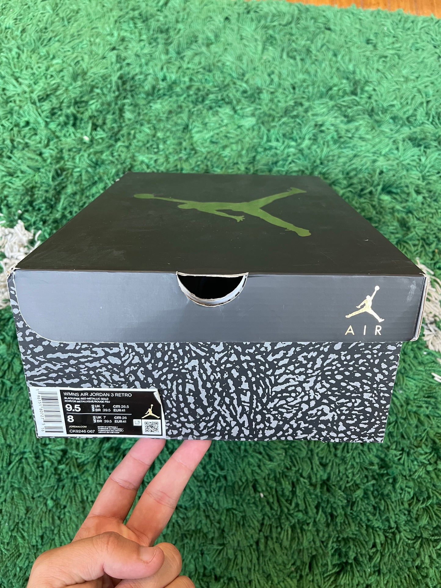 Jordan 3 “Black Cement Gold”