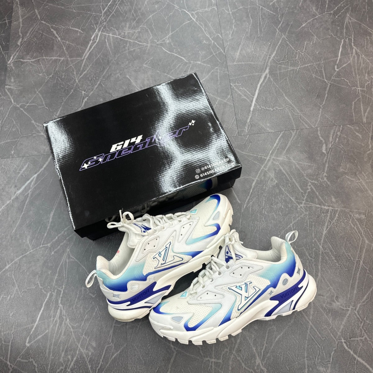 Louis Vuitton Runner Tatic 'White Blue' - Image 6