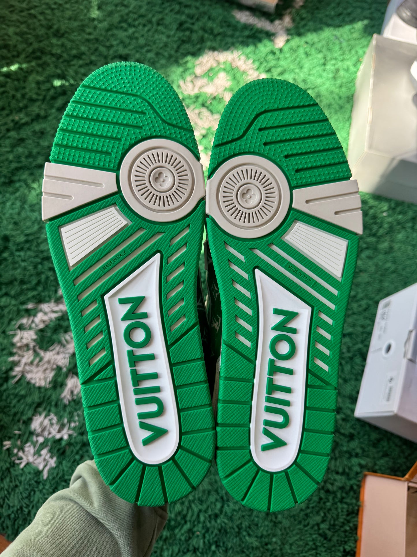 Louis Vuitton Trainer Monogram Textile “Green”