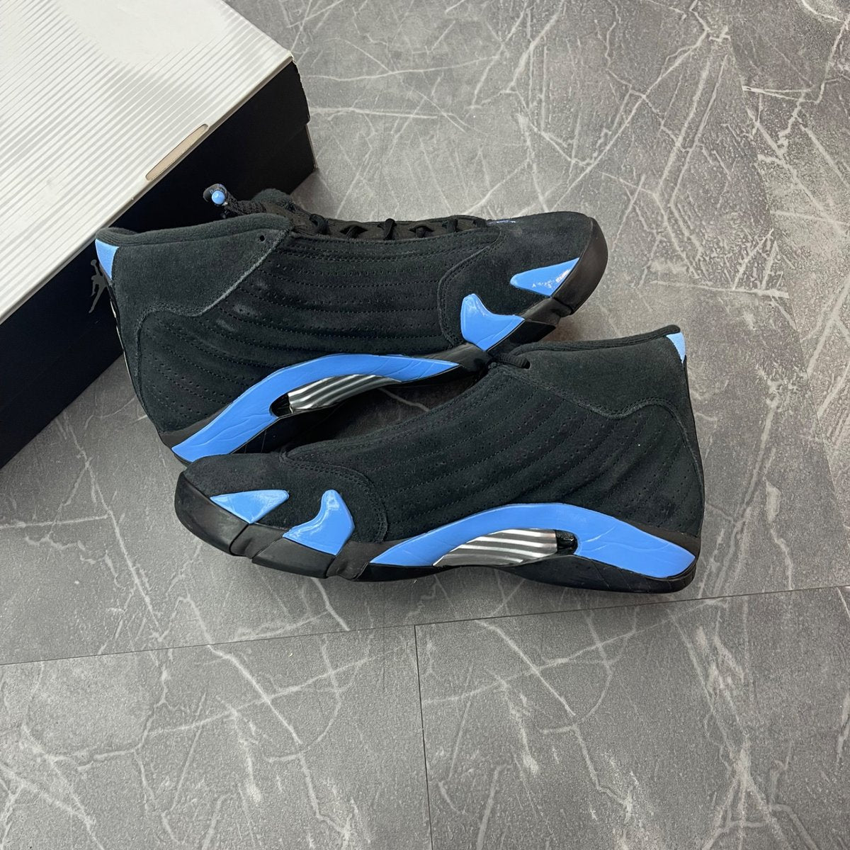 Jordan 14 Retro Black University Blue (2026) (Size 11) (Lightly Worn)