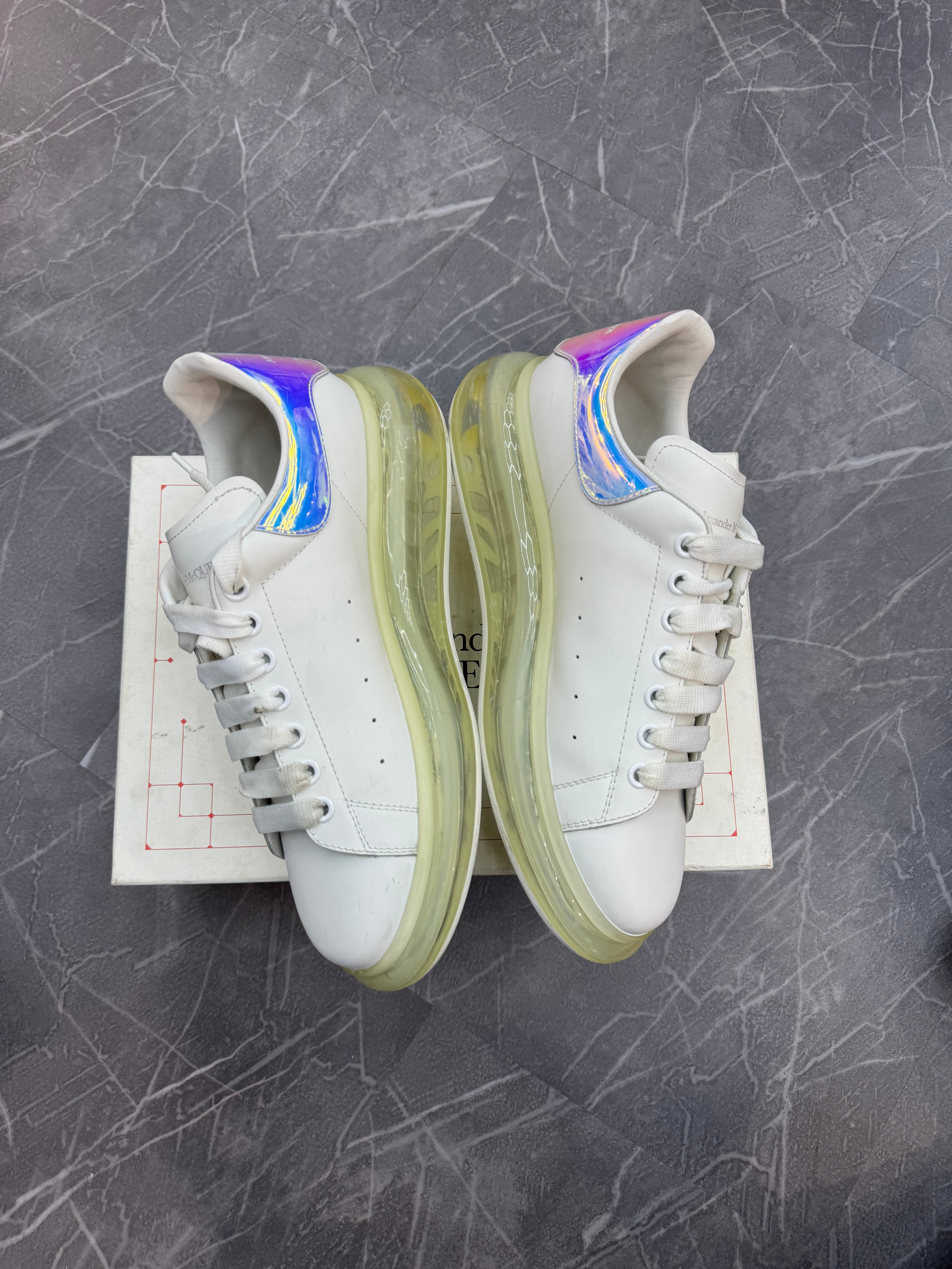 Alexander McQueen White Iridescent