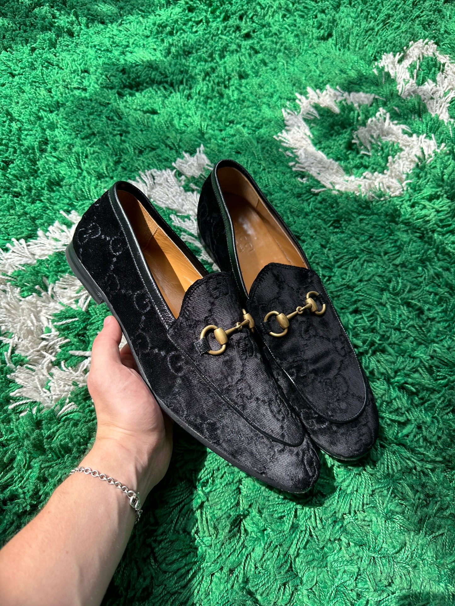 Gucci Jordaan GG Velvet Loafer