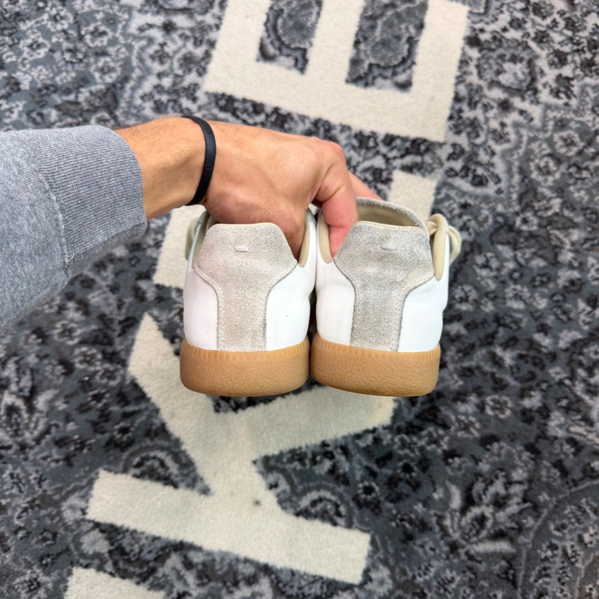 Maison Margiela Replica White Tan Paint Splatter - Image 4