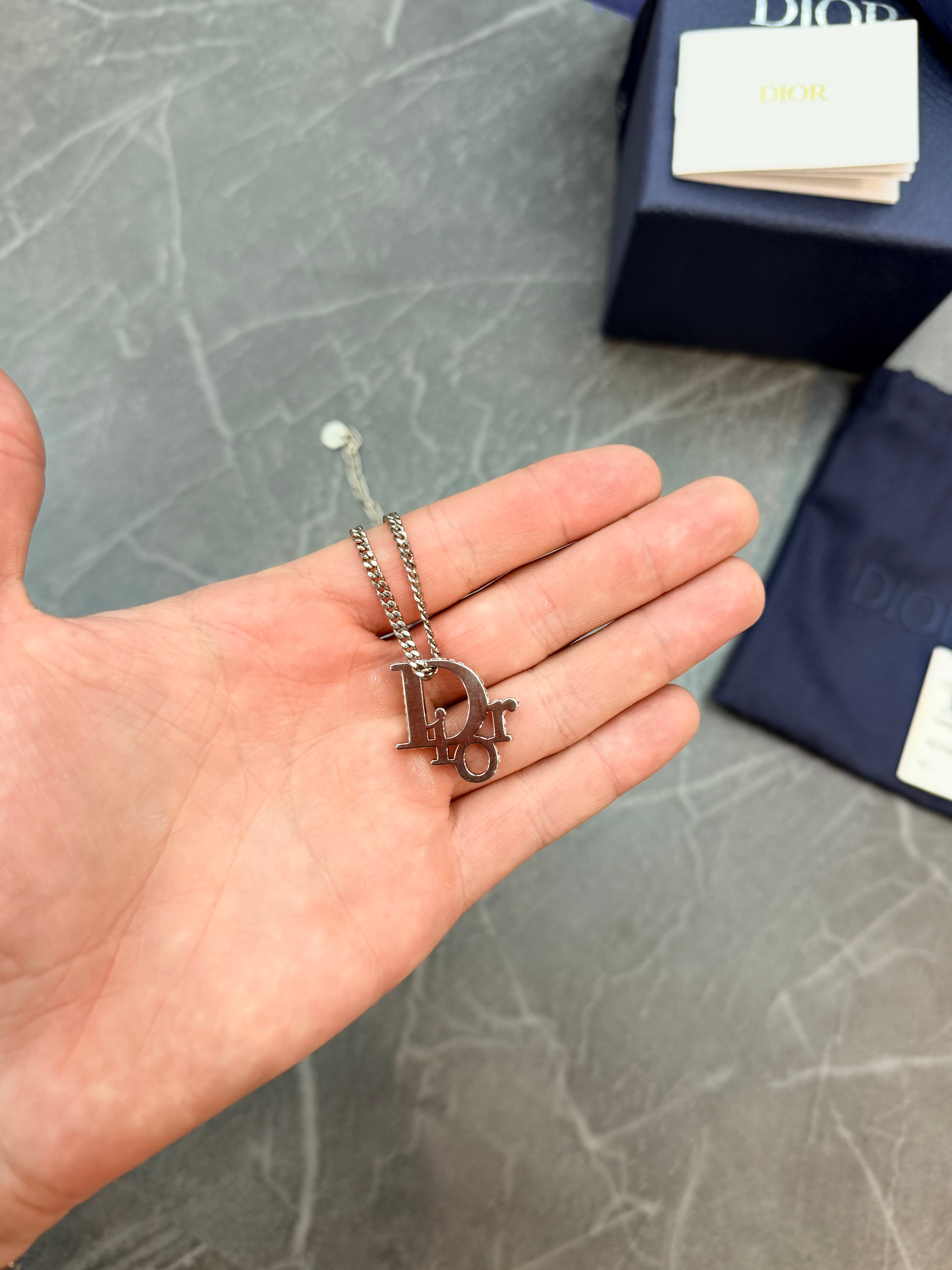 Dior Oblique Pendant Necklace