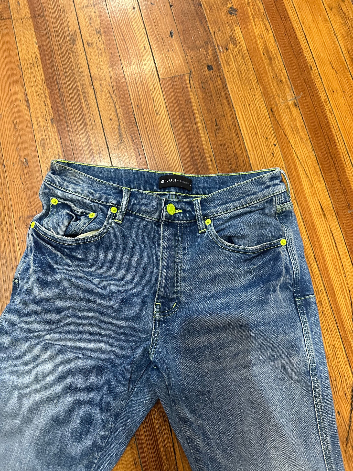 Purple Brand Jeans “Grinch Stitch” (31)