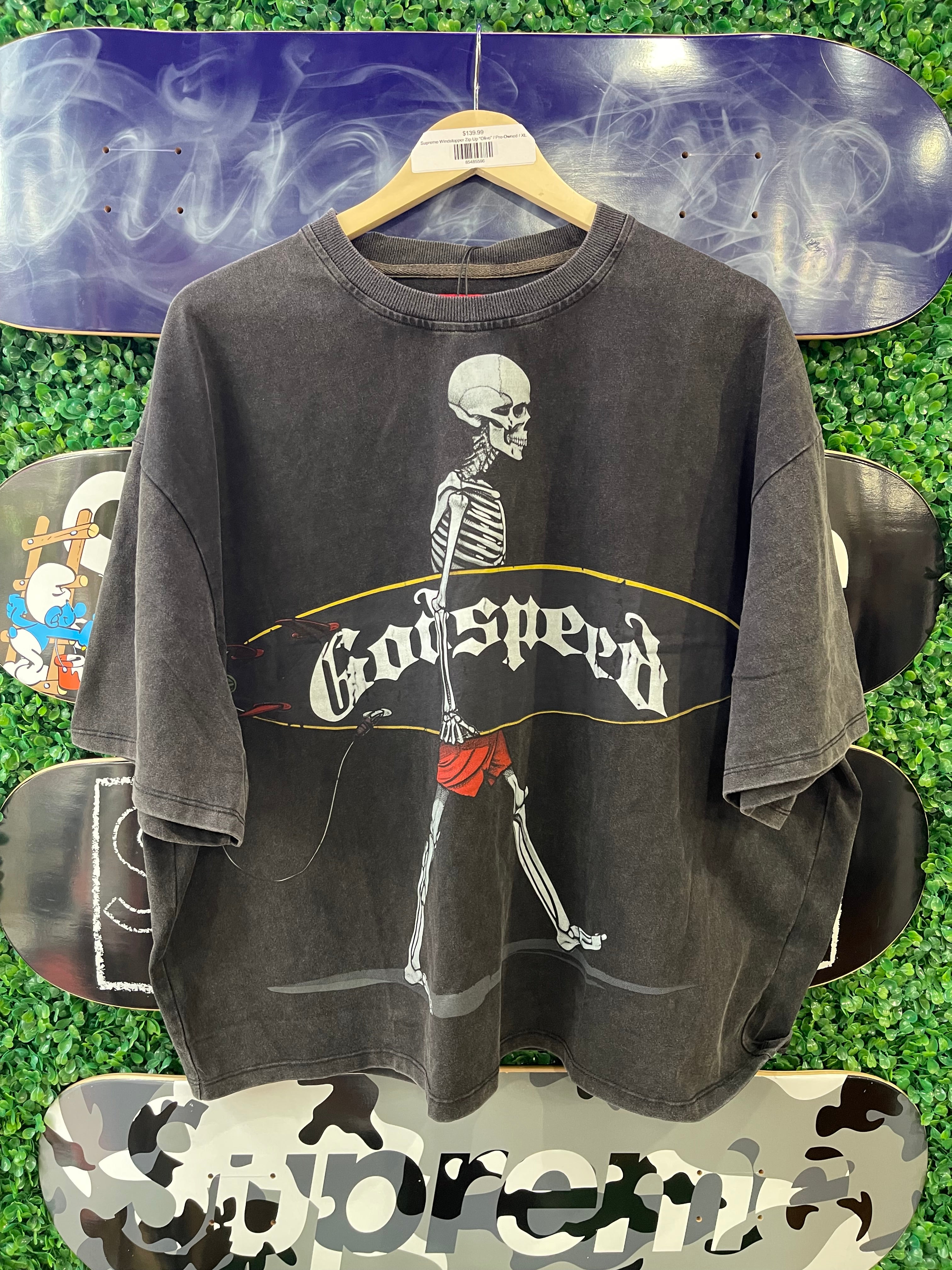 Godspeed Surfboard Tee “Charcoal”