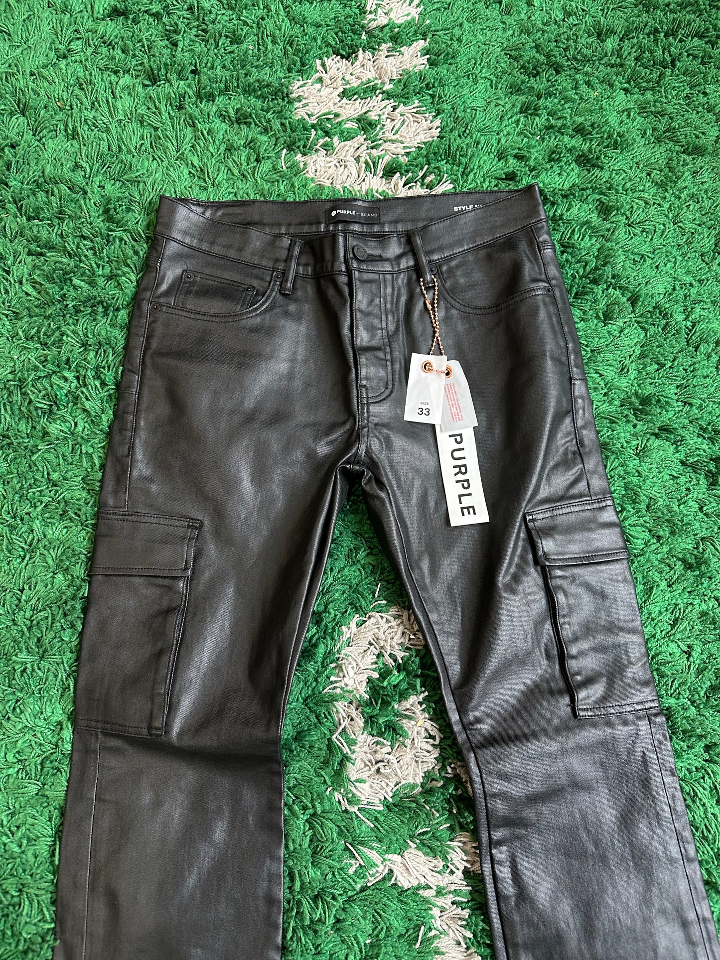 Purple Brand Waxed Jeans “Black” (33)