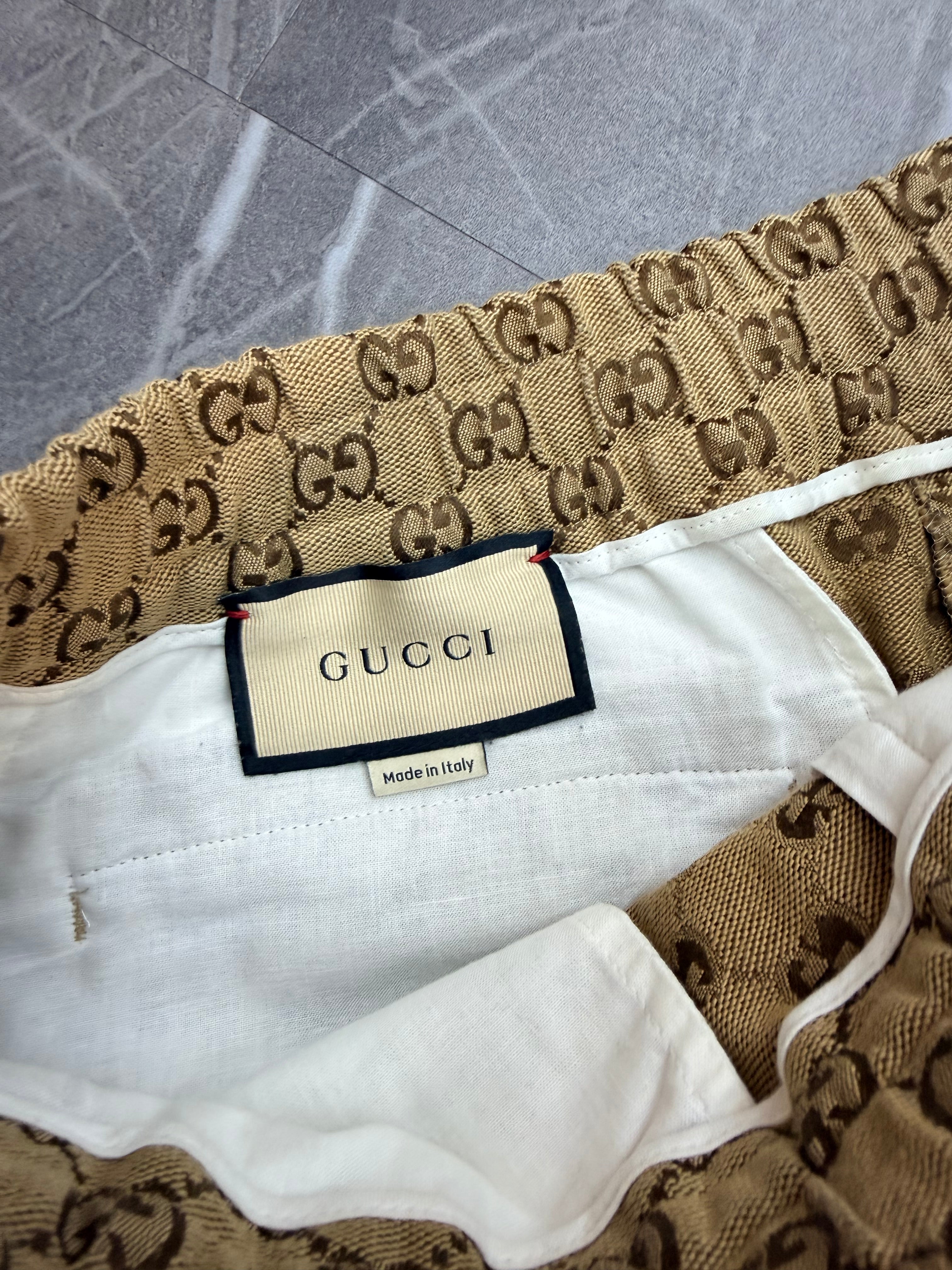 Gucci Monogram Canvas Pants
